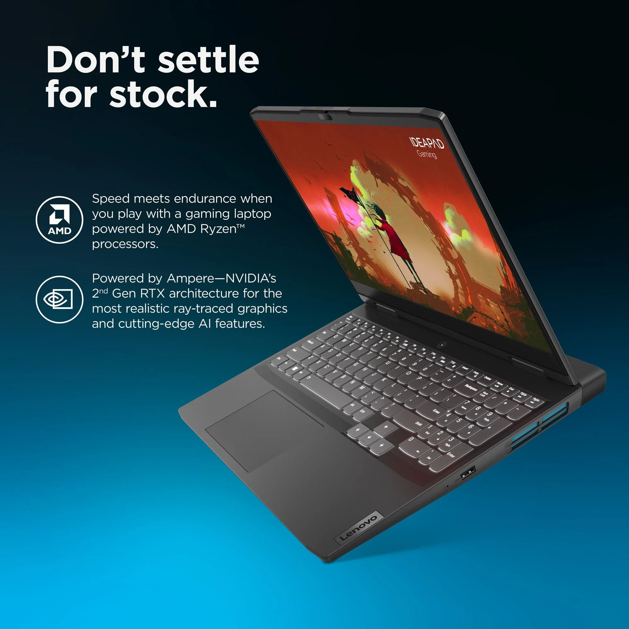 Lenovo Ideapad Gaming 3 15.6" FHD 120Hz Gaming Laptop AMD Ryzen 5 7535HS 8GB RAM 512GB SSD NVIDIA GeForce RTX 2050 4GB - Image 11