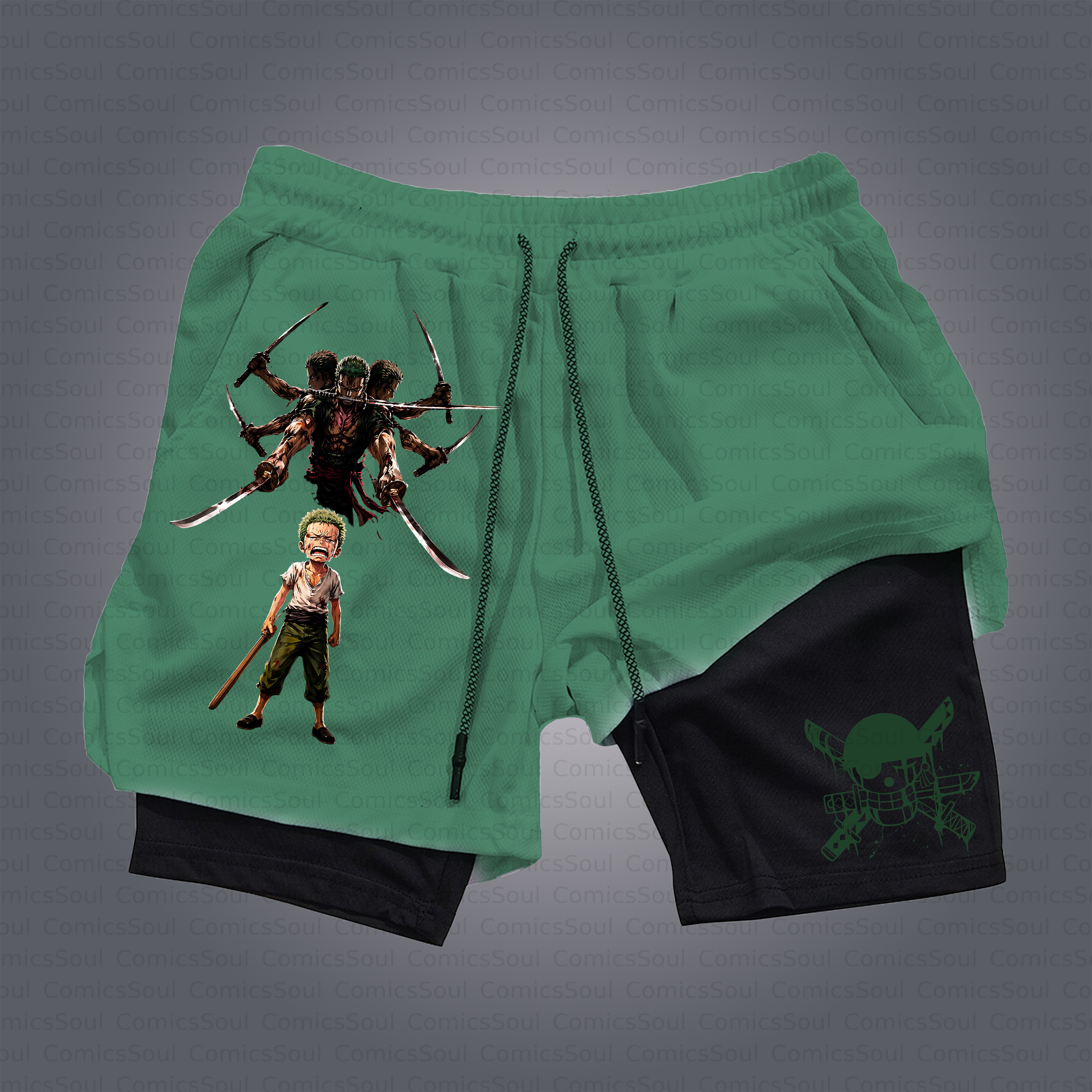 Unisex Casual Anime Style Shorts