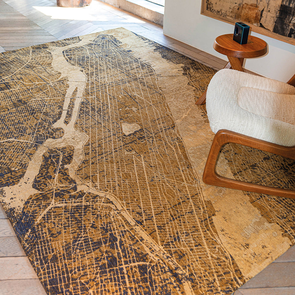 Louis de Poortere Cities Vloerkleed 170 x 240 cm - Gatsby Gold
