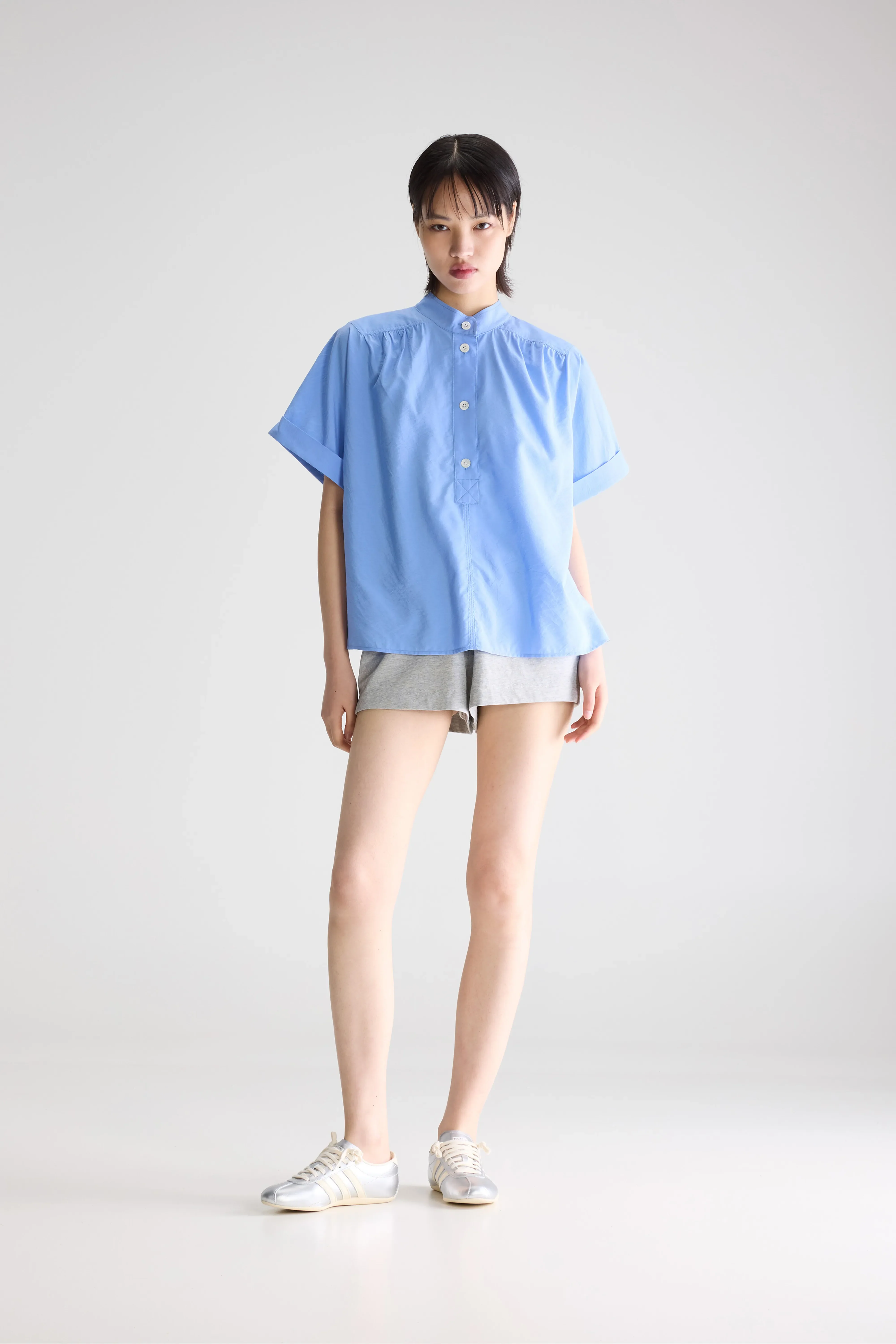 Bellerose Pear short-sleeve blouse (261 / W / BLUE SHIRT)