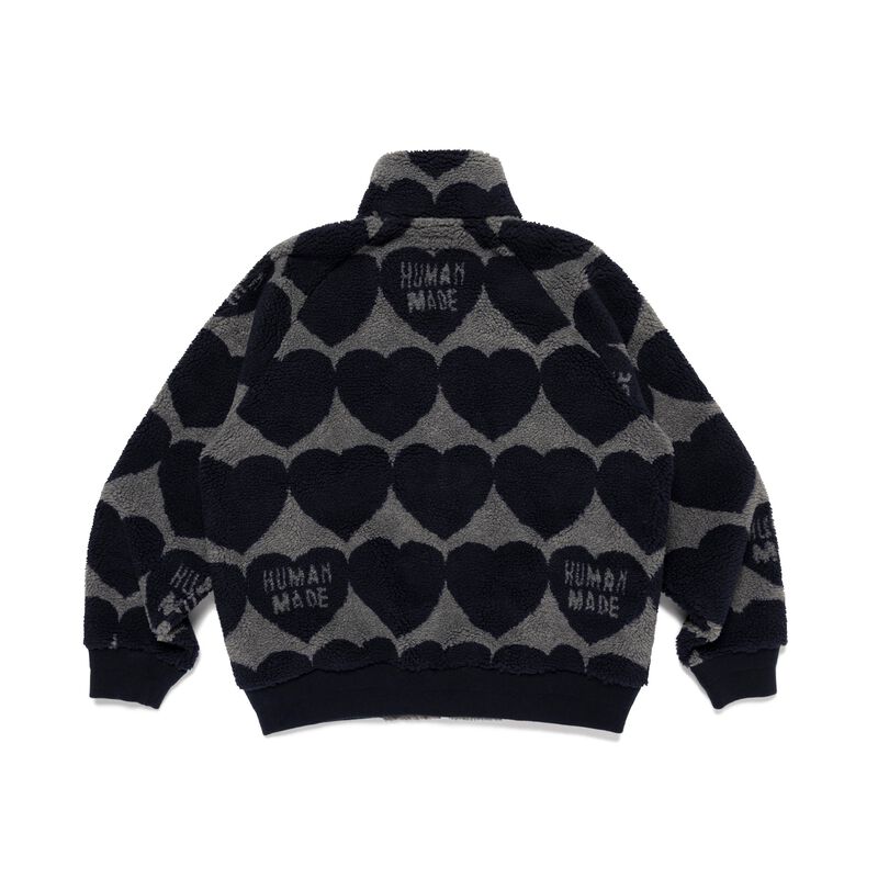 HUMAN MADE HEART FLEECE JACKET