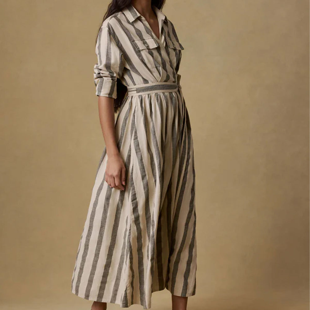Faherty - Robe portefeuille Julia - Rayure De Pine Bay