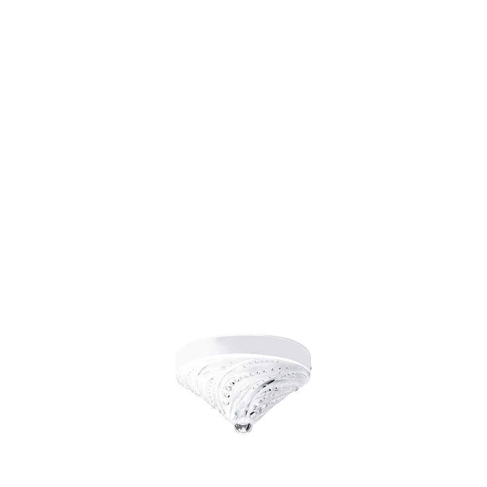 PLAFONNIER CORALLINE - CRISTAL INCOLORE, FINITION CHROME
