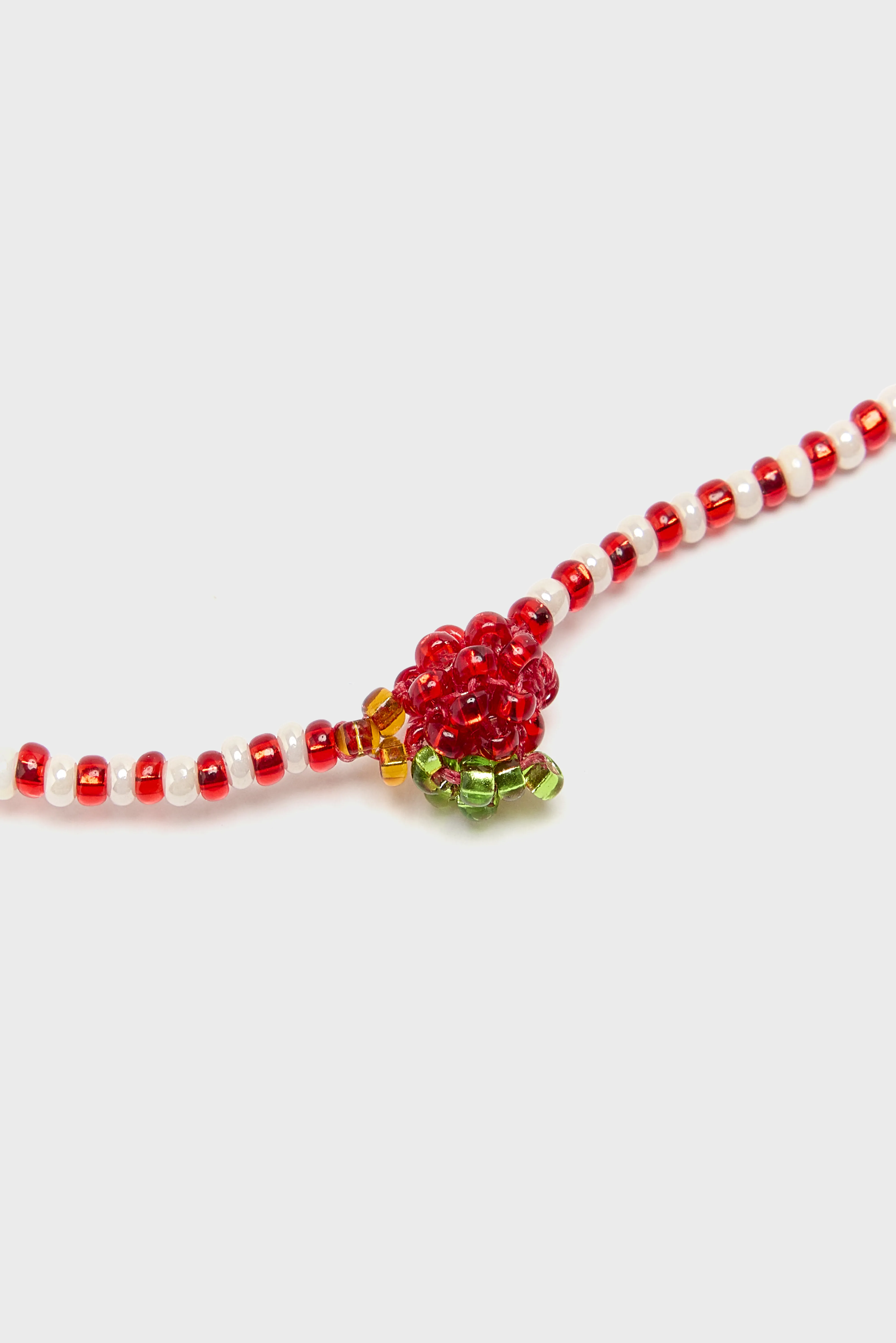 Bellerose Mini Striped Apple Necklace  (261 / W / RED)