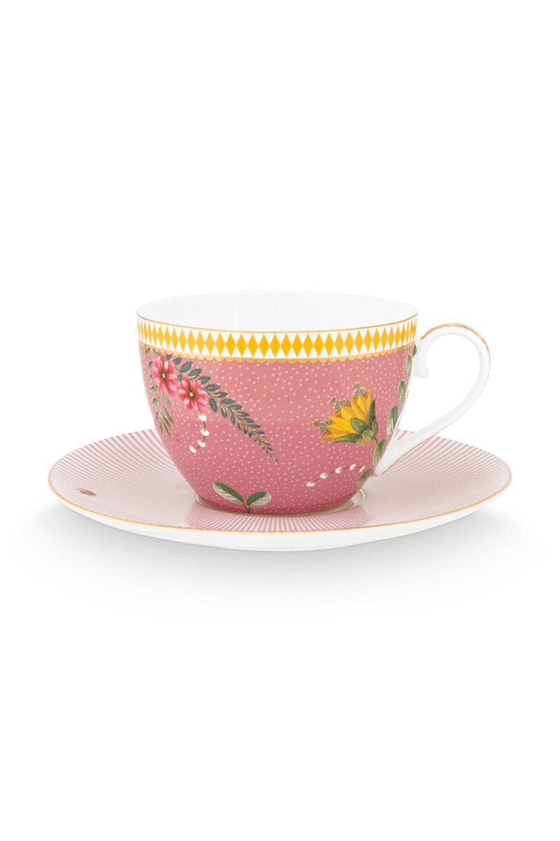 Cup & Saucer La Majorelle Pink
