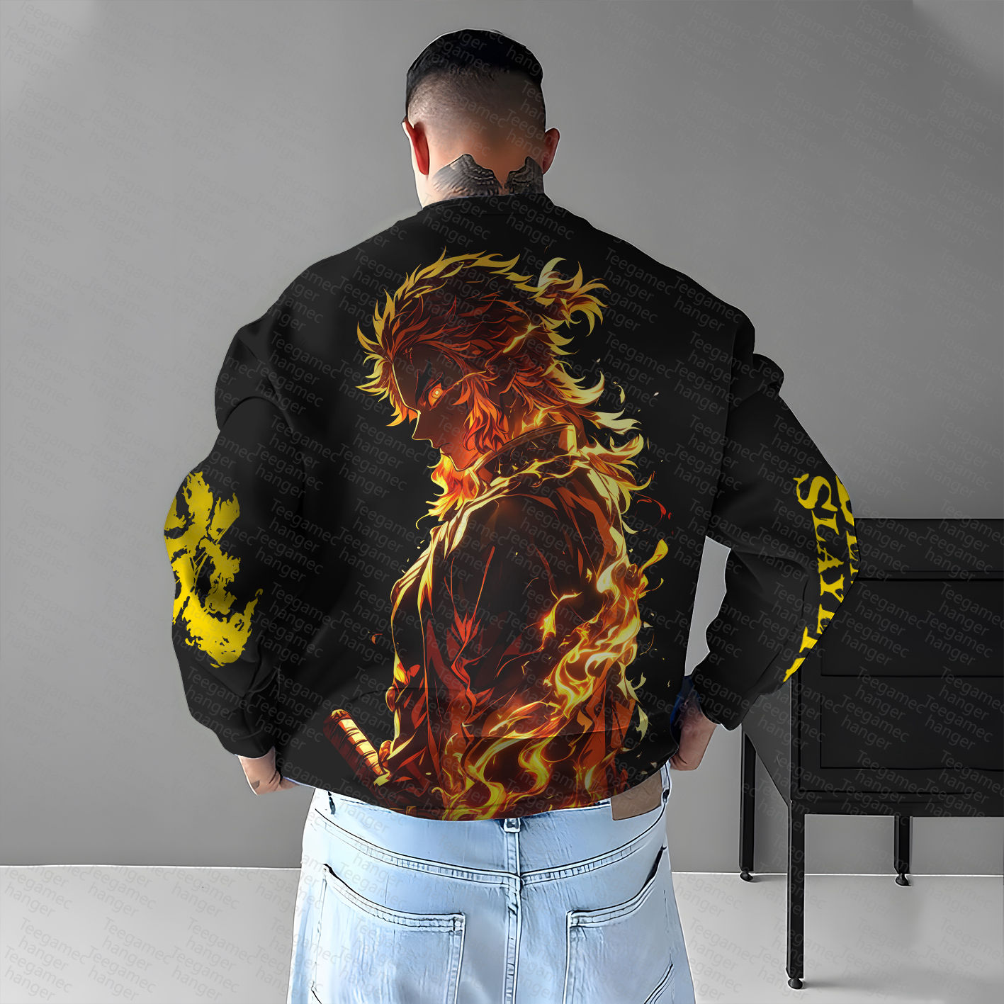 Unisex Anime Graphic Inspired Vintage Sweatshirt