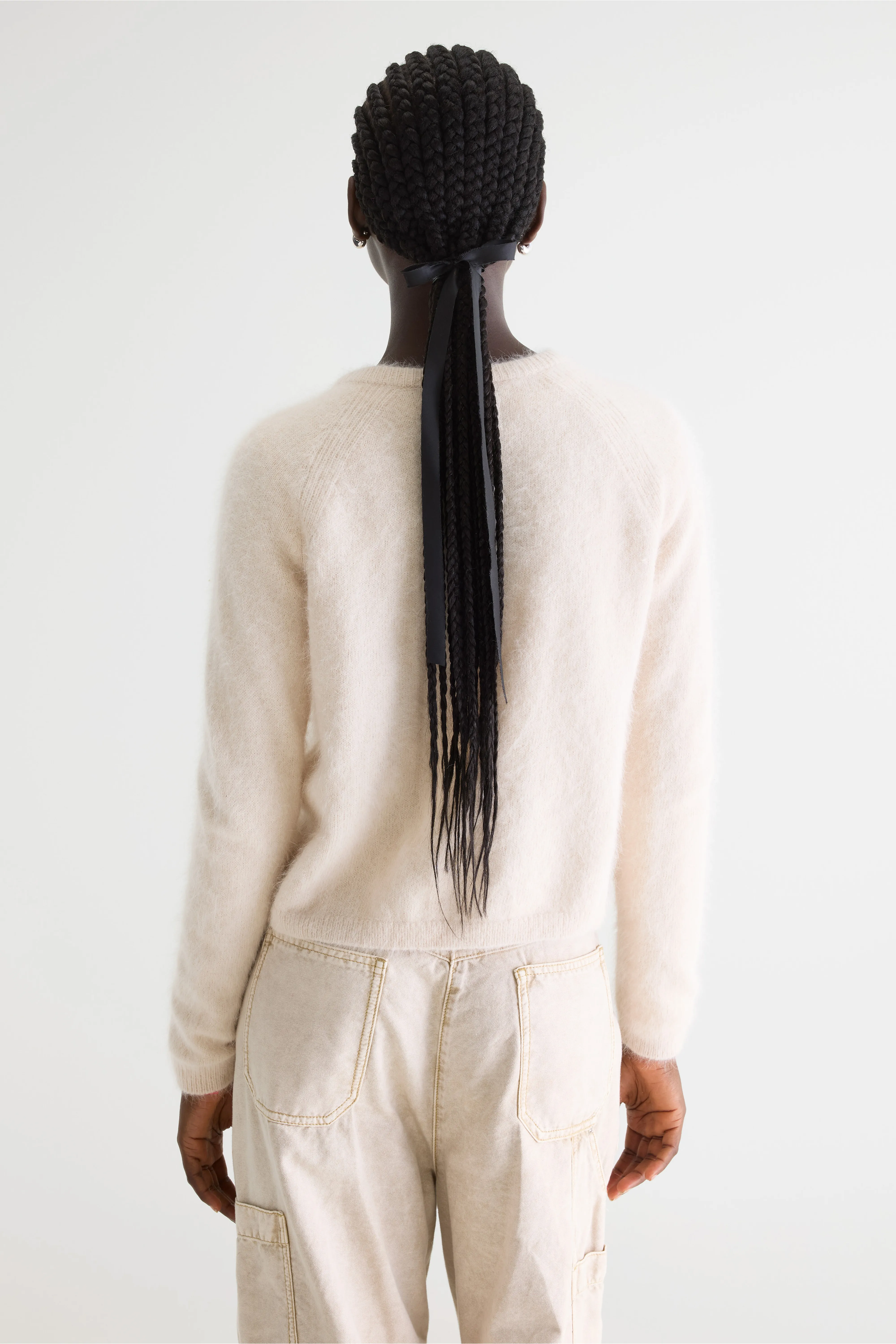 Bellerose Datair angora-blend ecru cardigan (252 / W / PARCHEMIN)
