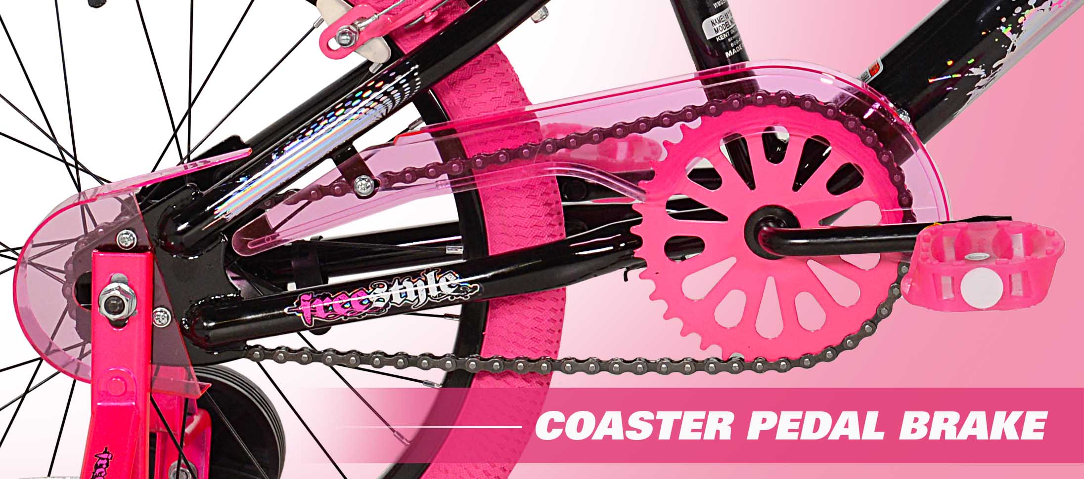 Bicycles 18 inch Girl's Sparkles Bicycle, Black and Pink - Image 7