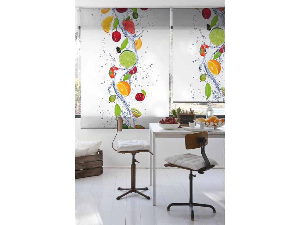 Tucasago | Estores Personalizados Easyfix de COCINA | 100 x 150 cm (Ancho por Alto) Tamaño de Tela 97 x 150 cm | Modelo C-1229 Color Unico