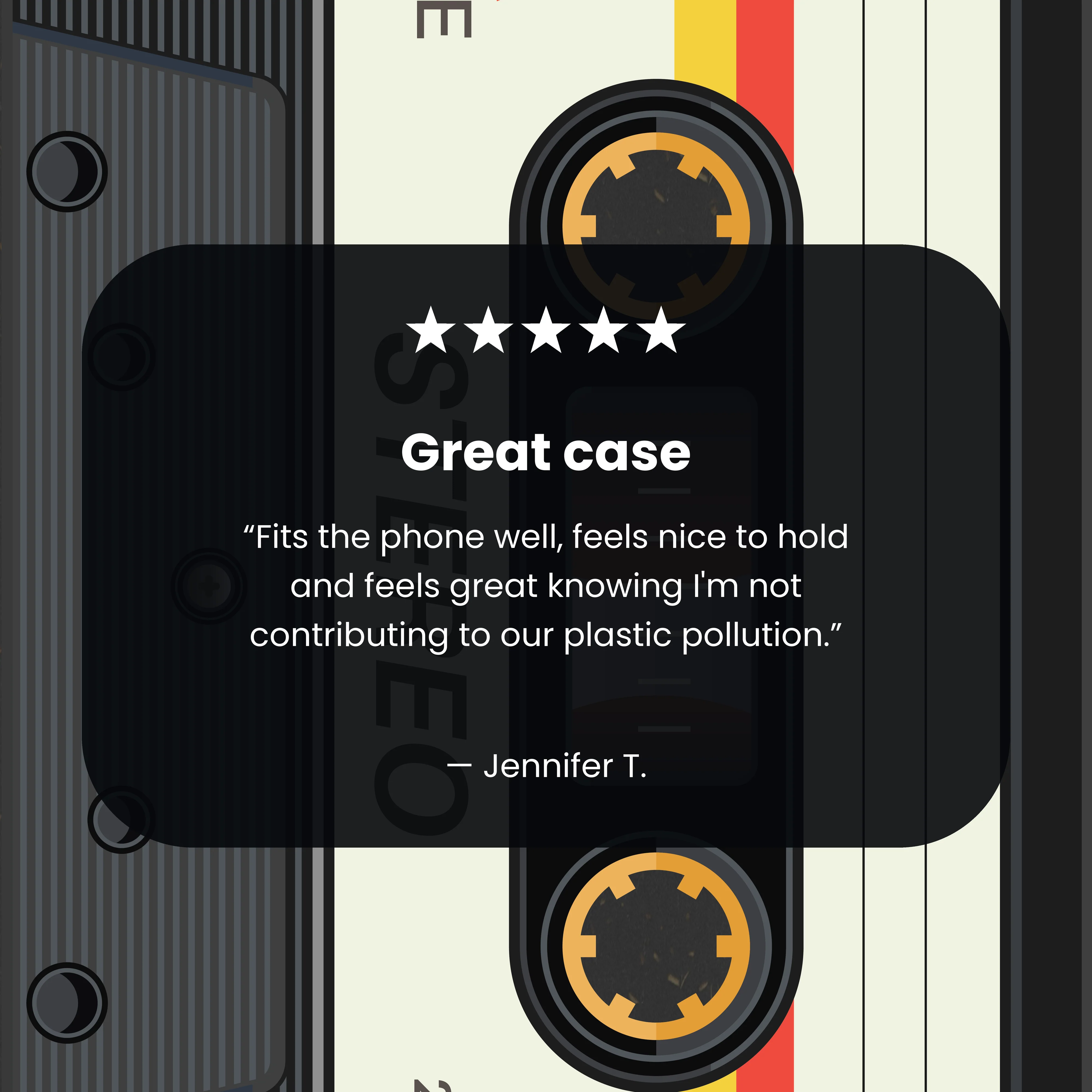 Black Cassette iPhone 17 Case