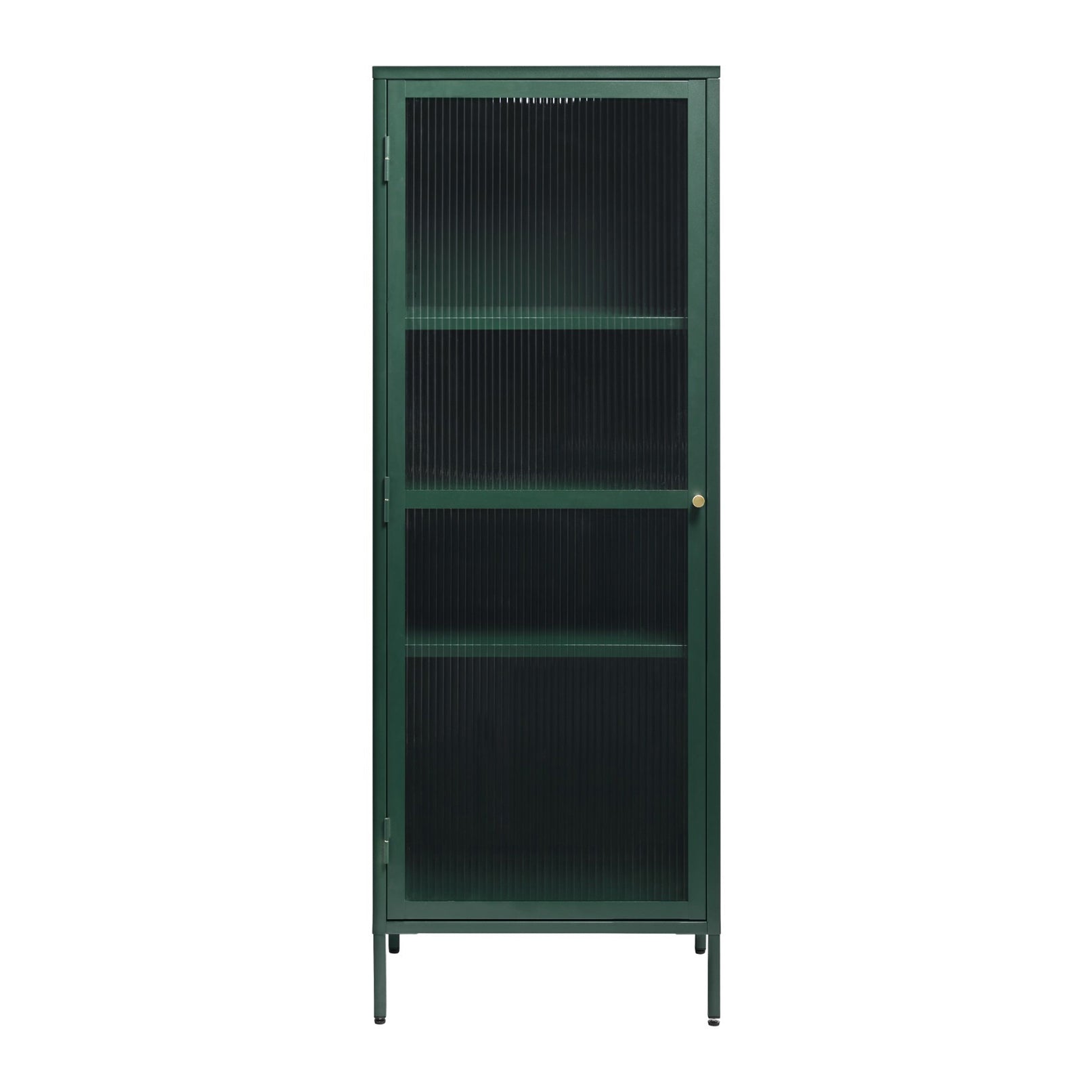 Blokker Opal Vitrinekast - H 160 cm - Olijfgroen