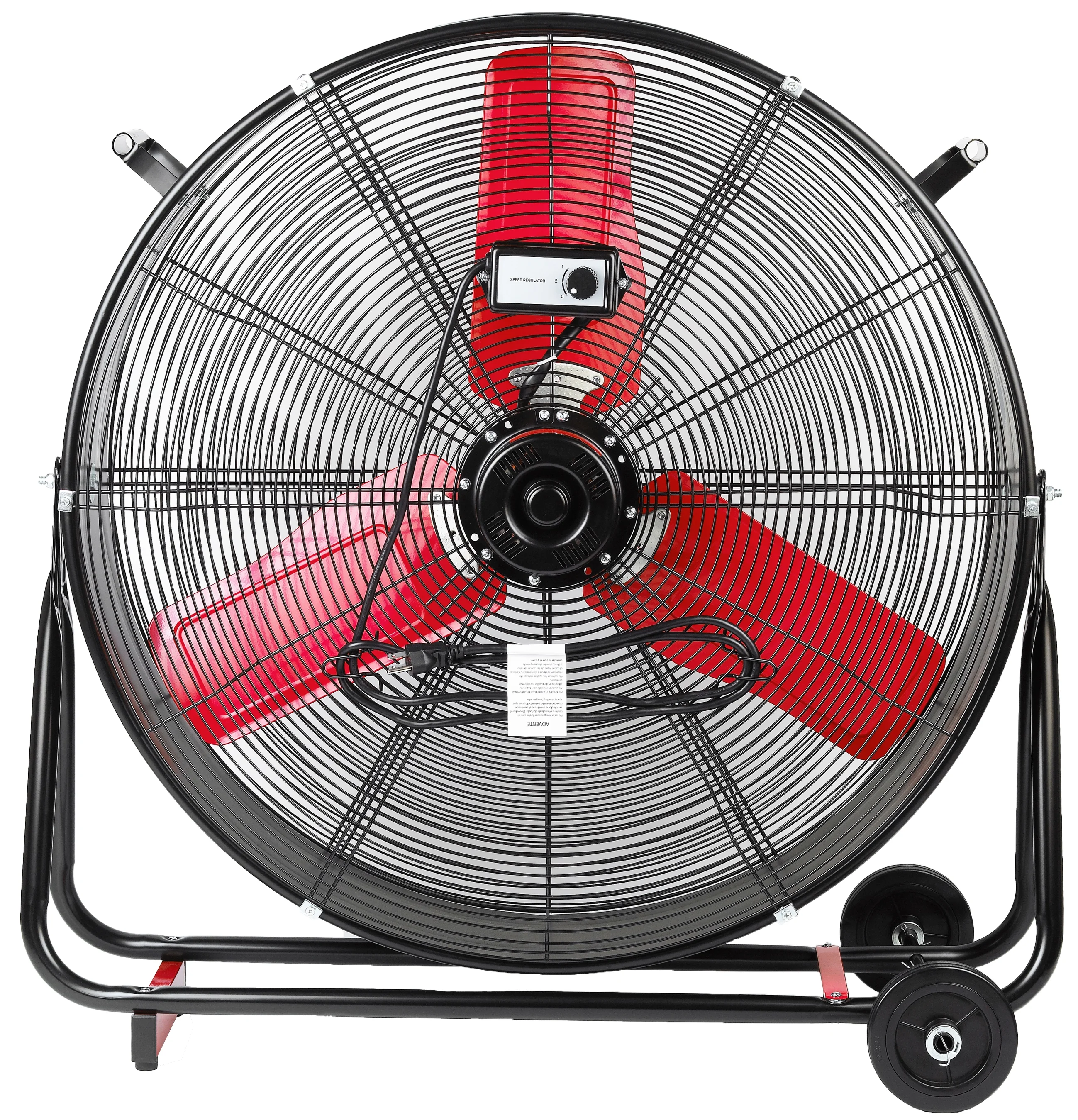 Hyper Tough New 30 inch High Velocity Tilted Drum Fan Red & Black - Image 4