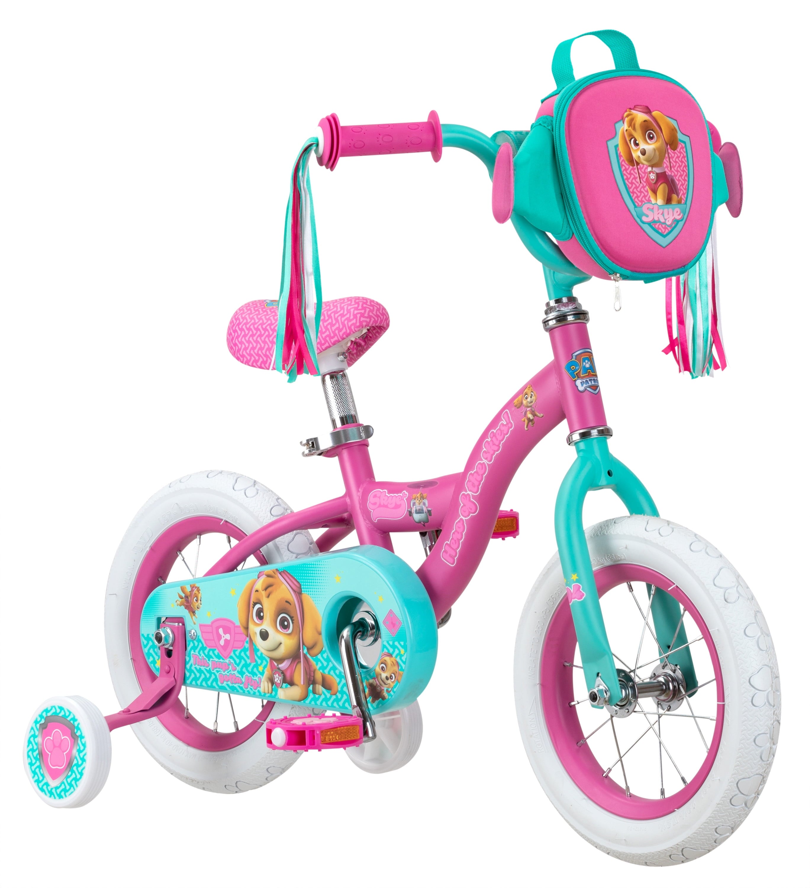 12in. Paw Patrol Skye Girls Kids Bike. Ages 2 to 4. Pink