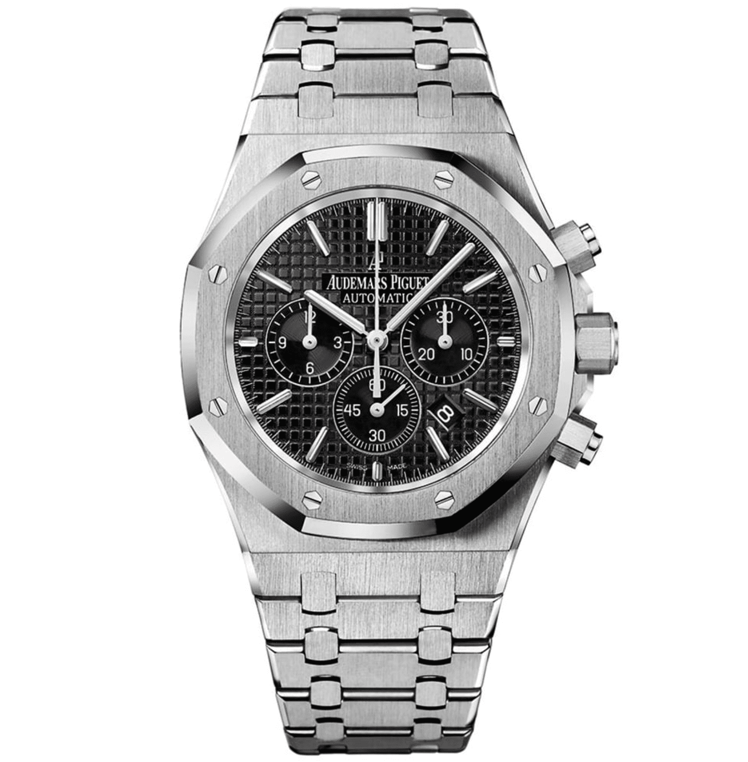 Best Swiss Clone Replica Audemars Piguet Royal Oak – Silver/Black Chronograph