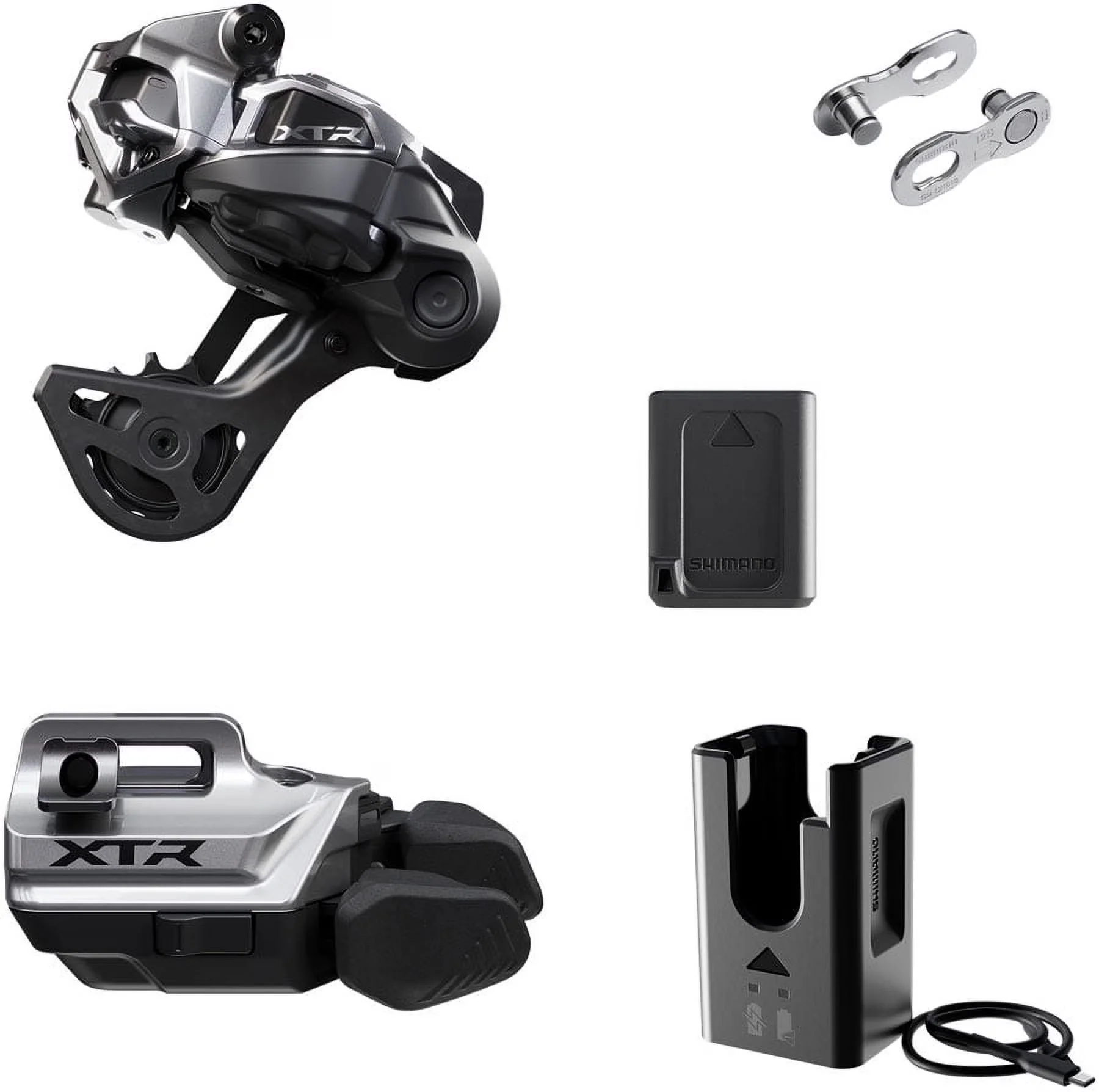 Shimano XTR Di2 Wireless 12-Speed Upgrade Kit With M9250-GS Rear Derailleur And M9250-IR I-SPEC EV Shifter - M9250