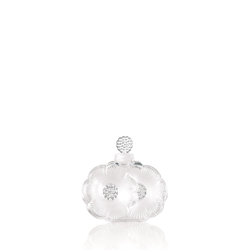 FLACON À PARFUM 2 FLEURS - CRISTAL INCOLORE
