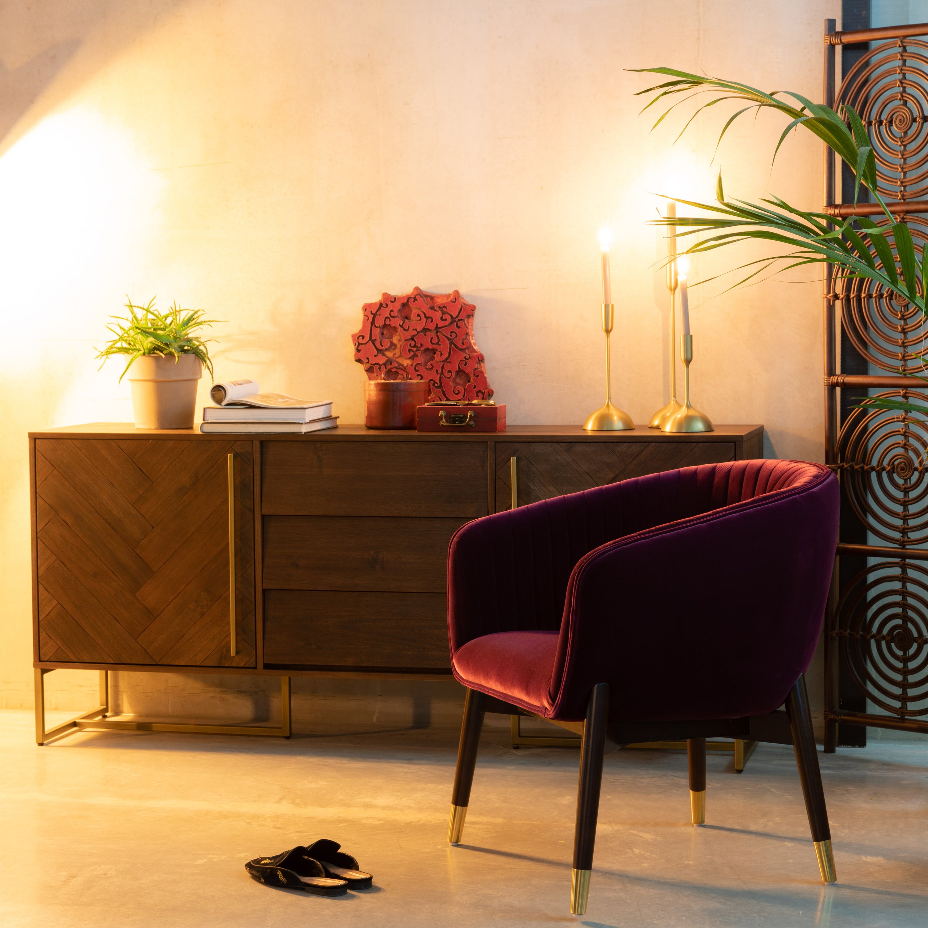 Dutchbone Class Dressoir - Donkerbruin