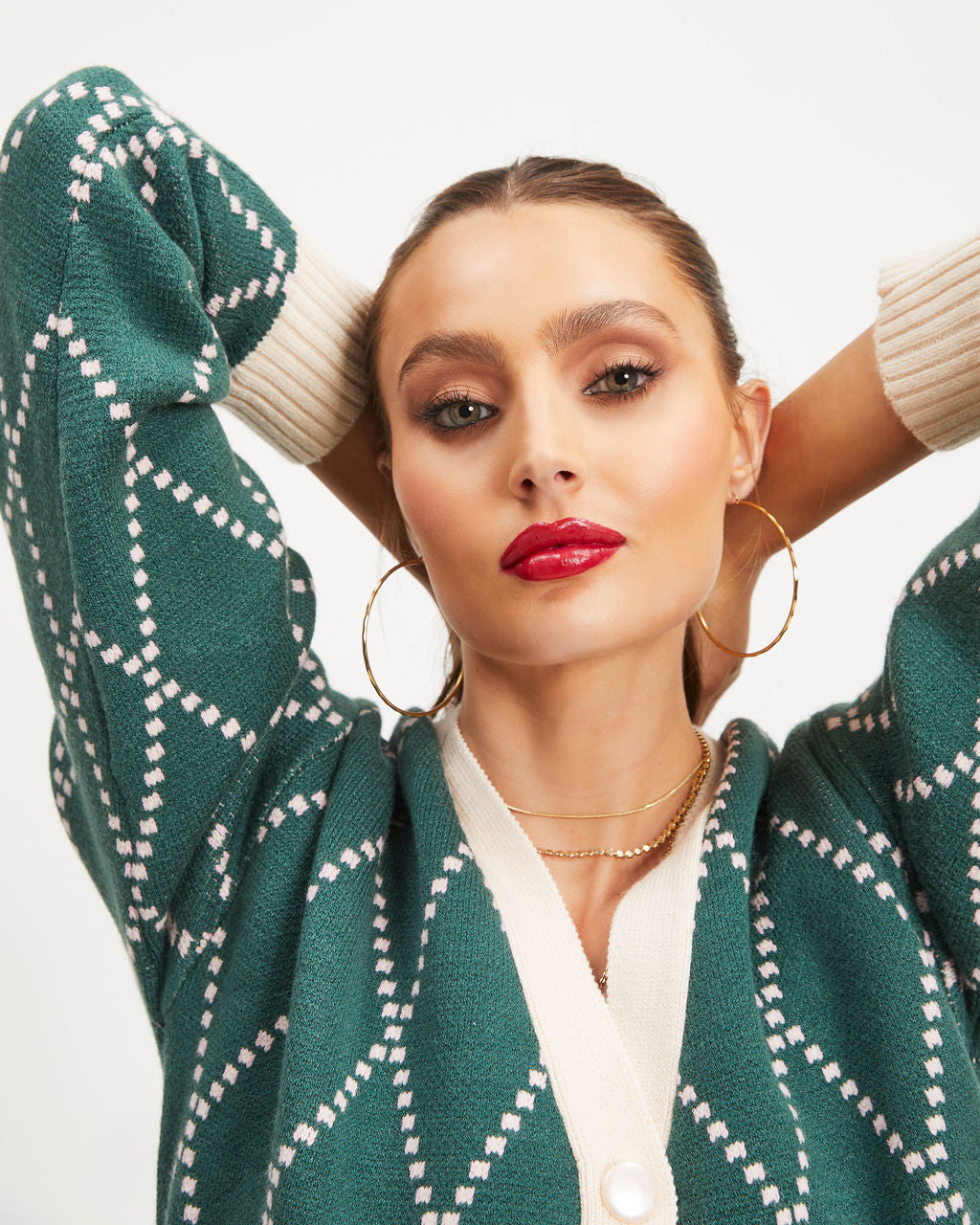 Nicola Knit Cardigan - Pine - Se7enfashion