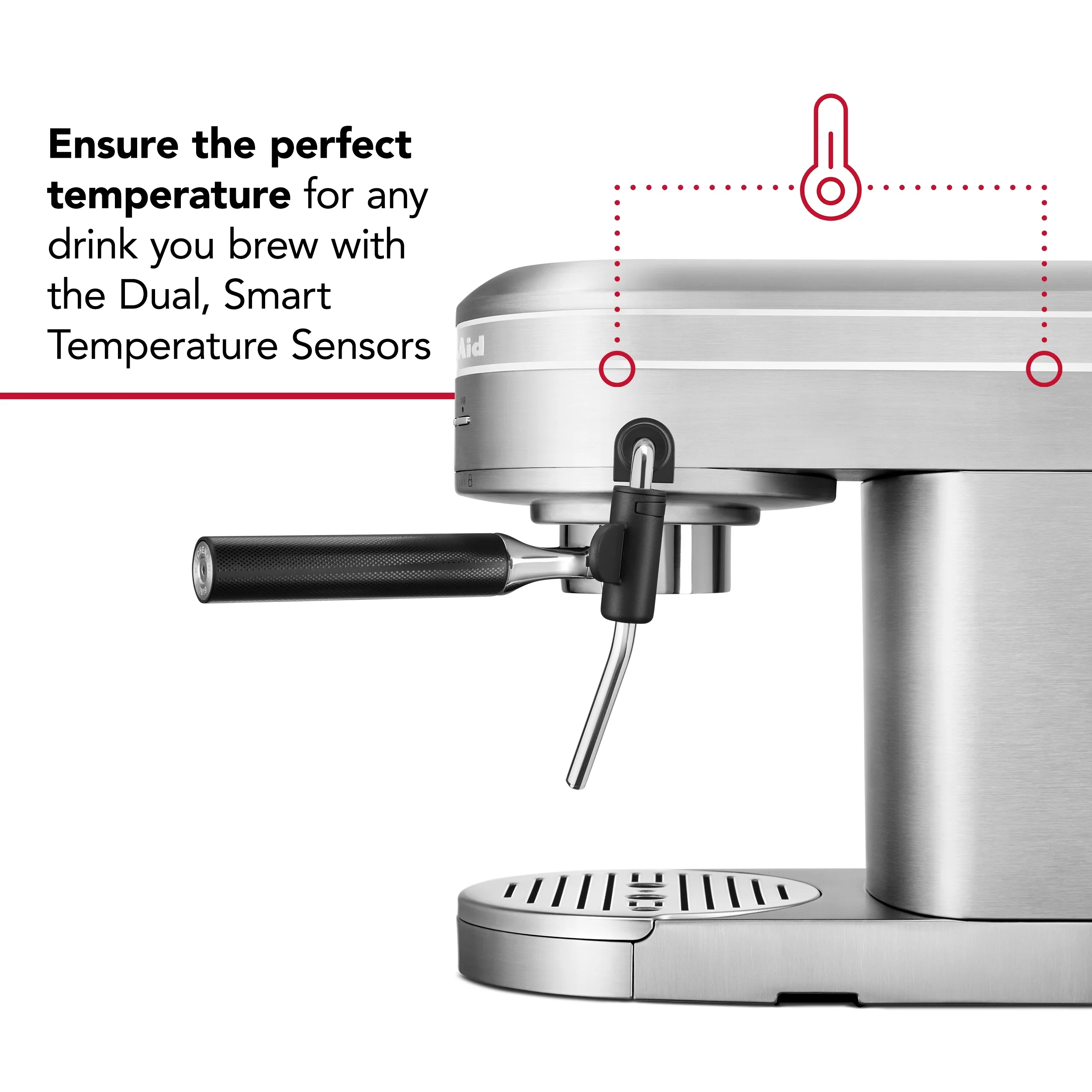 KitchenAid Metal Semi-Automatic Espresso Machine, Empire Red, KES6503 - Image 22