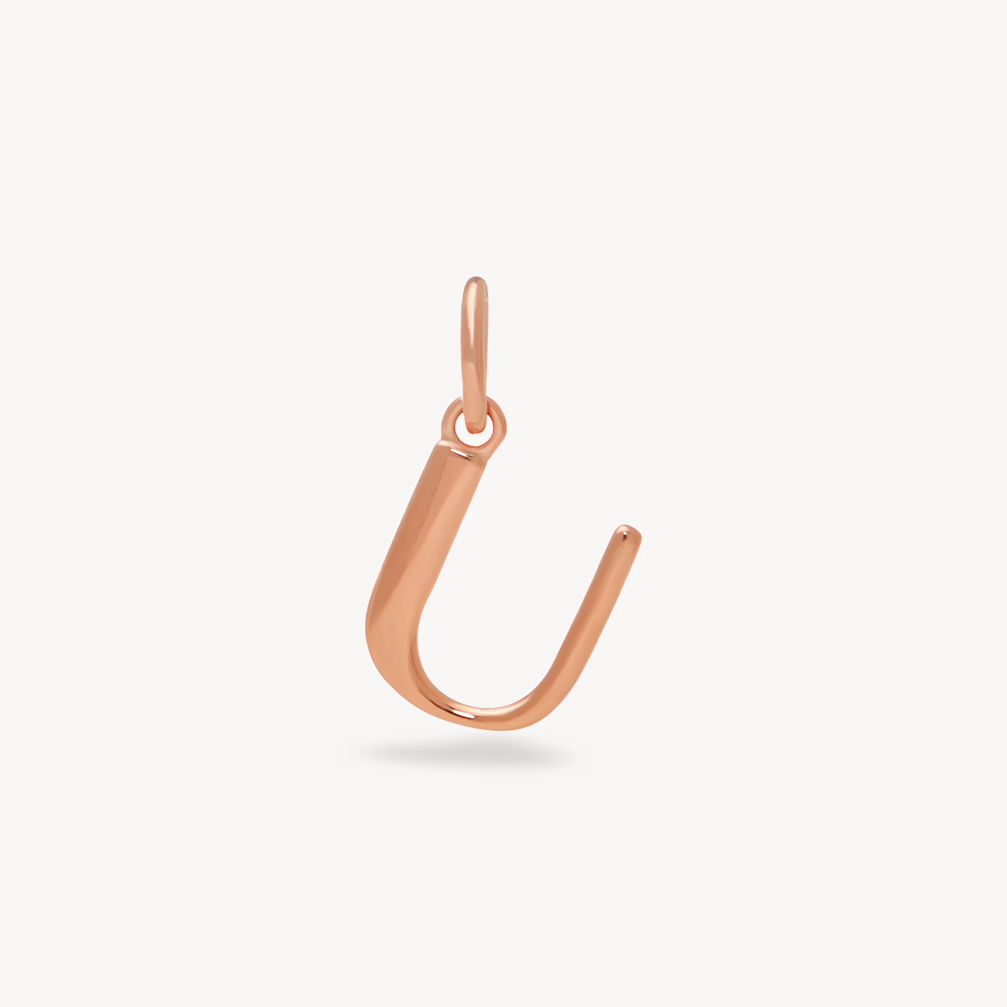14k Rose Gold Vermeil Letter Charm