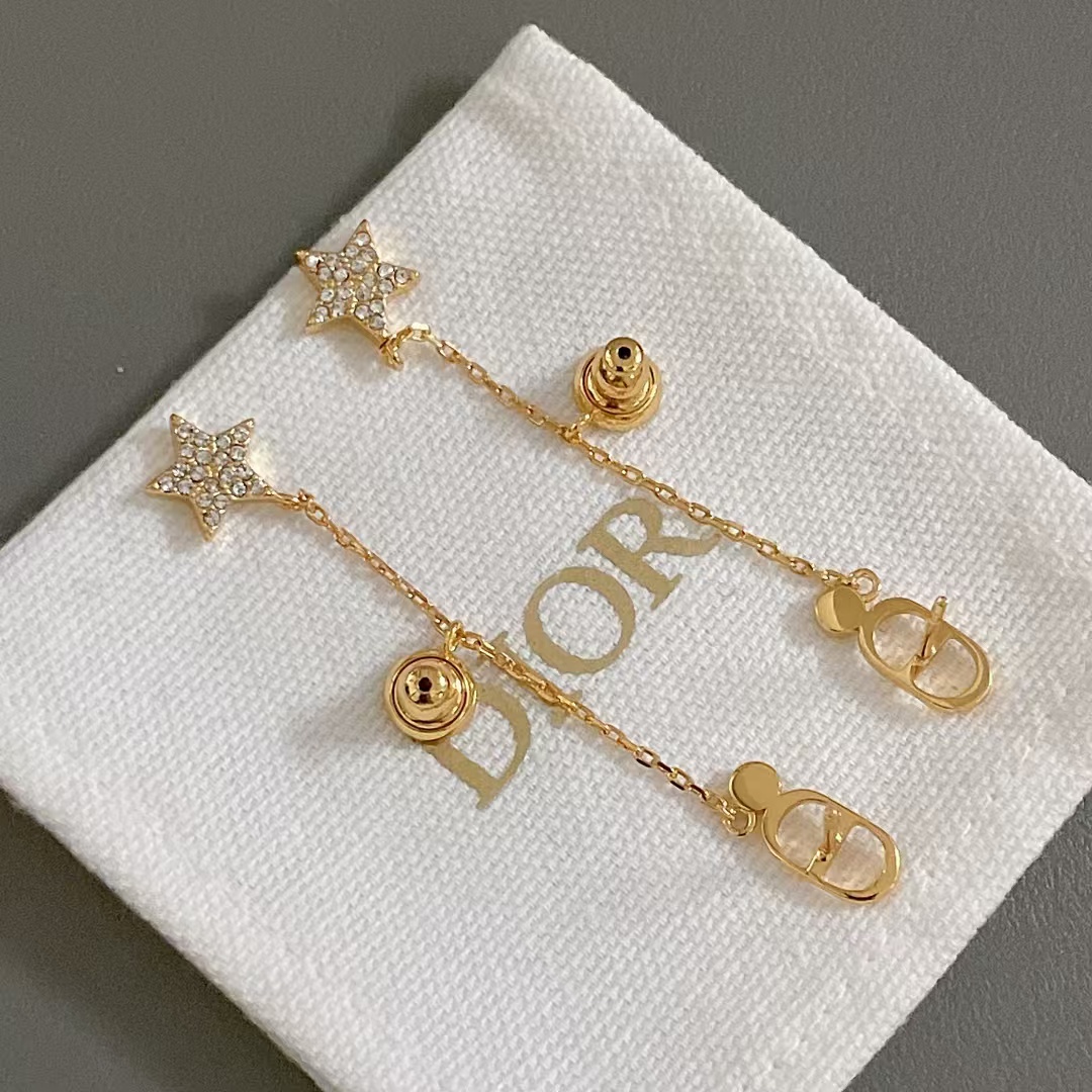 Dior Star Drop Earrings - Original Replica Club