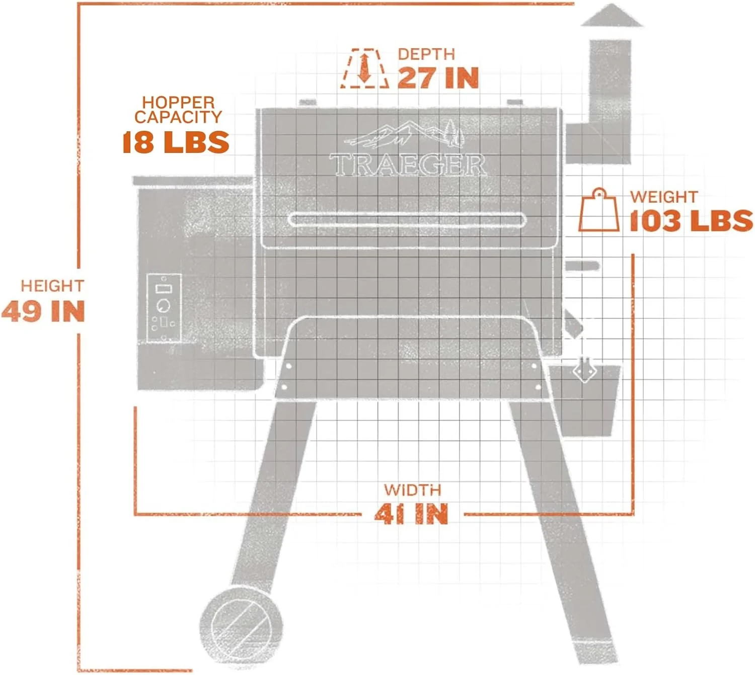 Traeger Grills Pro 22 Electric Wood Pellet Grill and Smoker, Bronze