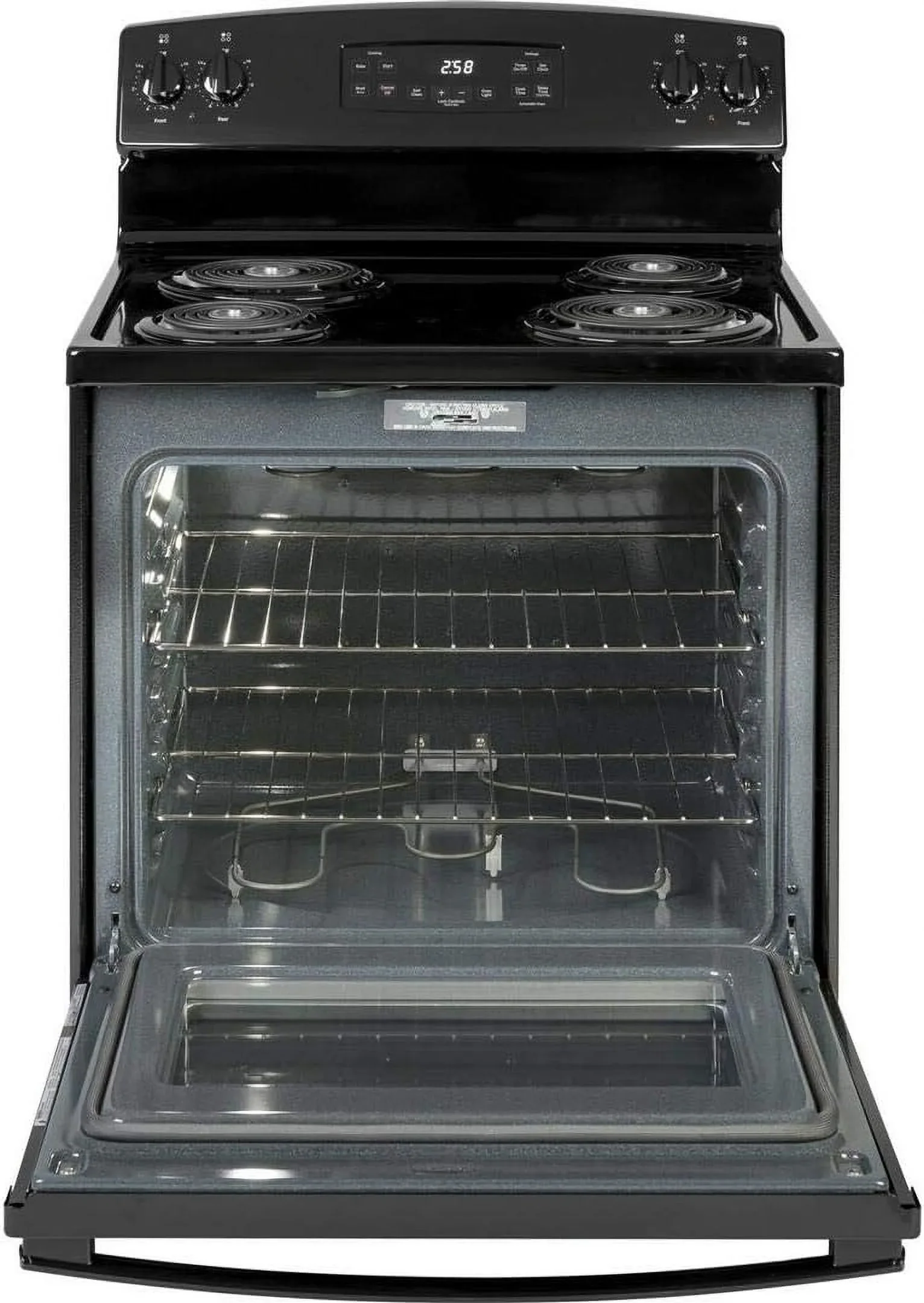 GE Appliances JB258DMBB 30 Inch Electric Freestanding Range Black