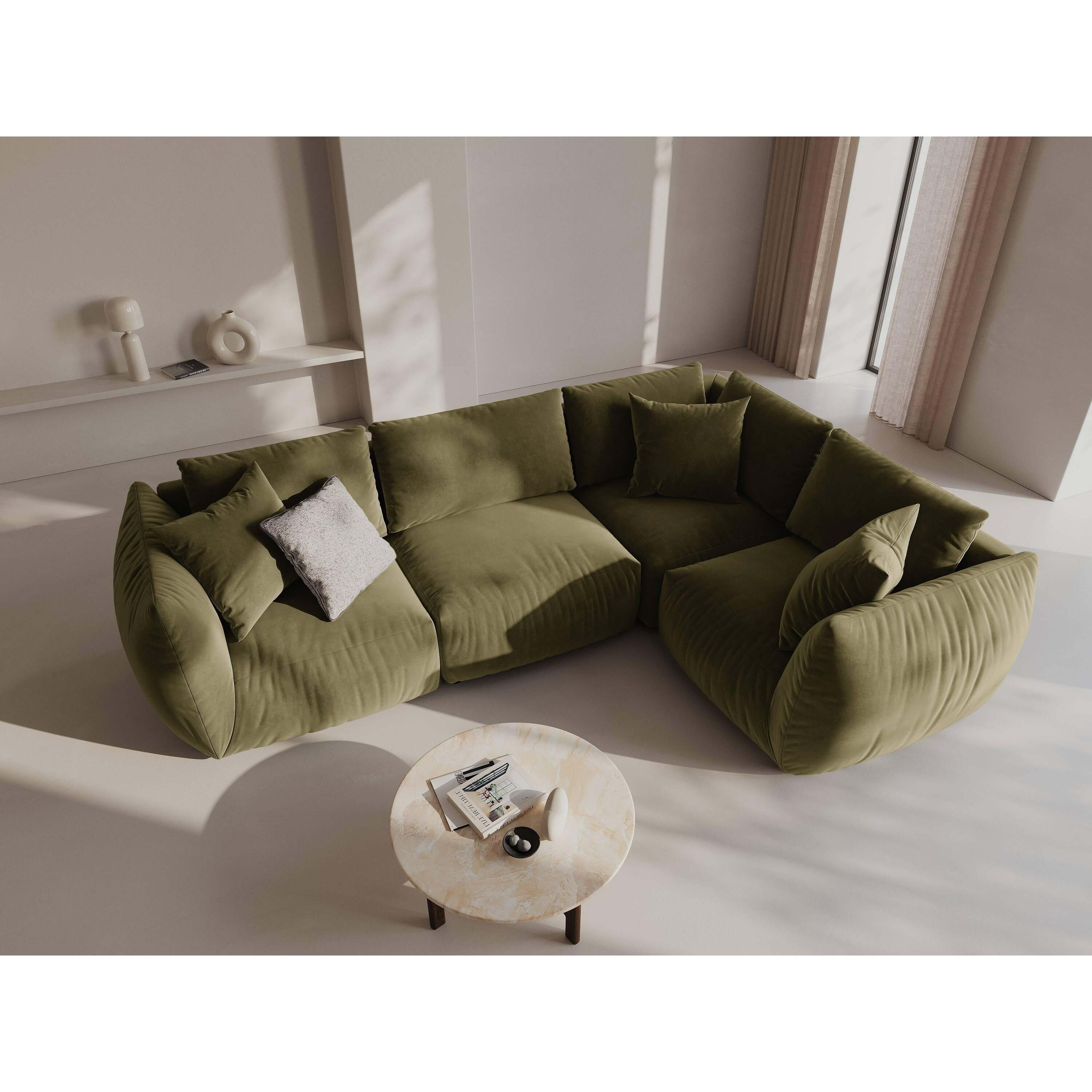 Micadoni Hoekbank Chris 4-zits rechts velvet