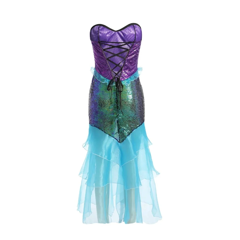 Halloween Costumes Womens Mermaid Dress Costume - Image 3 Halloween Costumes Womens Mermaid Dress Costume - Image 3