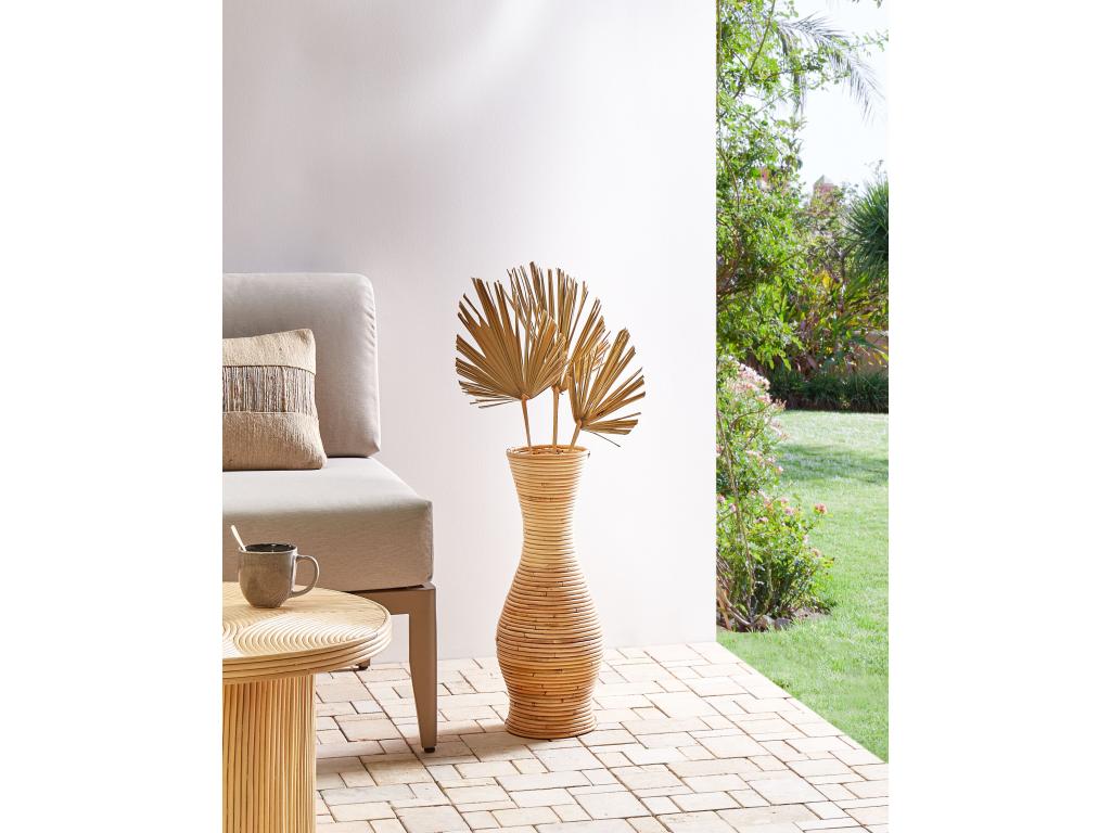 Jarrón decorativo TRINISA Ratán Natural