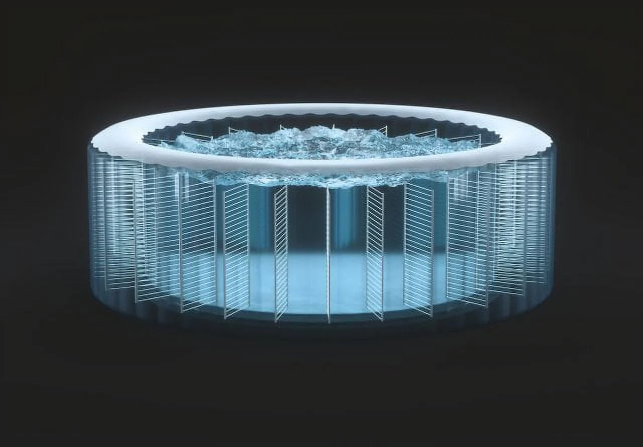 INTEX PureSpa-?Plus Bubble Inflatable Hot Tub Set - 4 Person Spa with Energy Efficient Spa Cover - Image 2