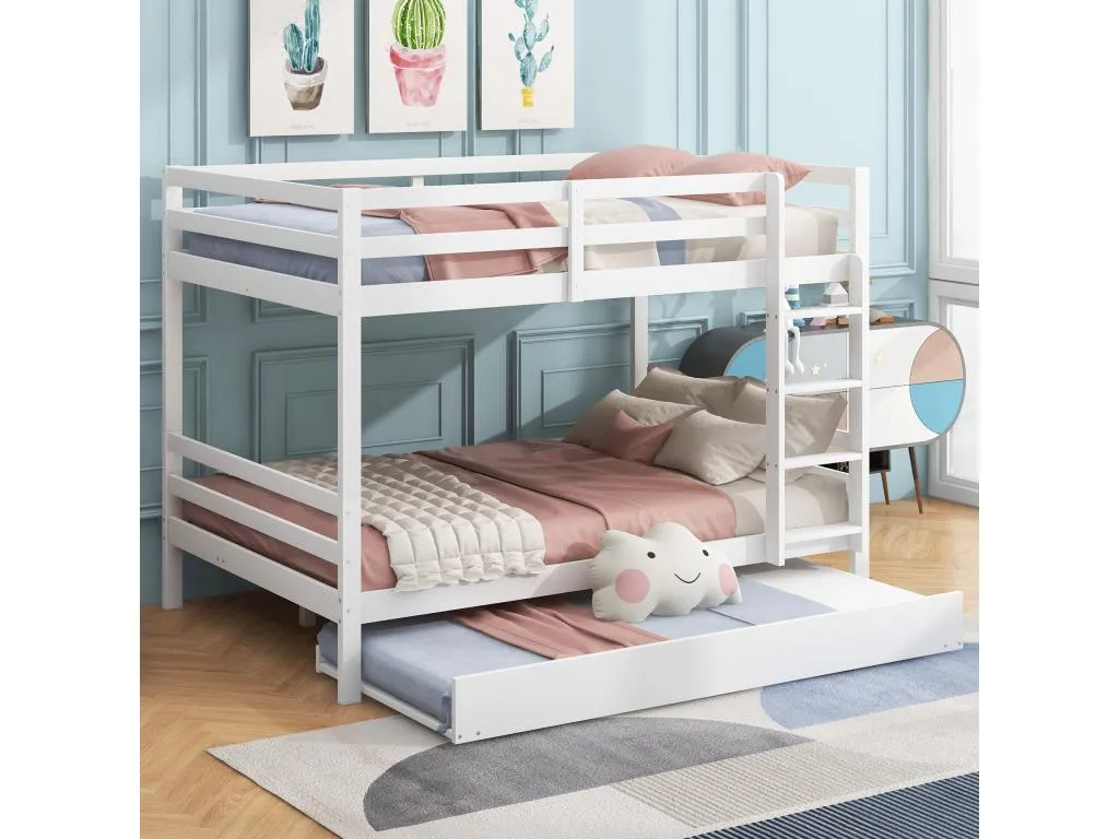Blanco 140 x 200cm literas para niños literas con cama Sancaldeco barra alta TDJZ97625