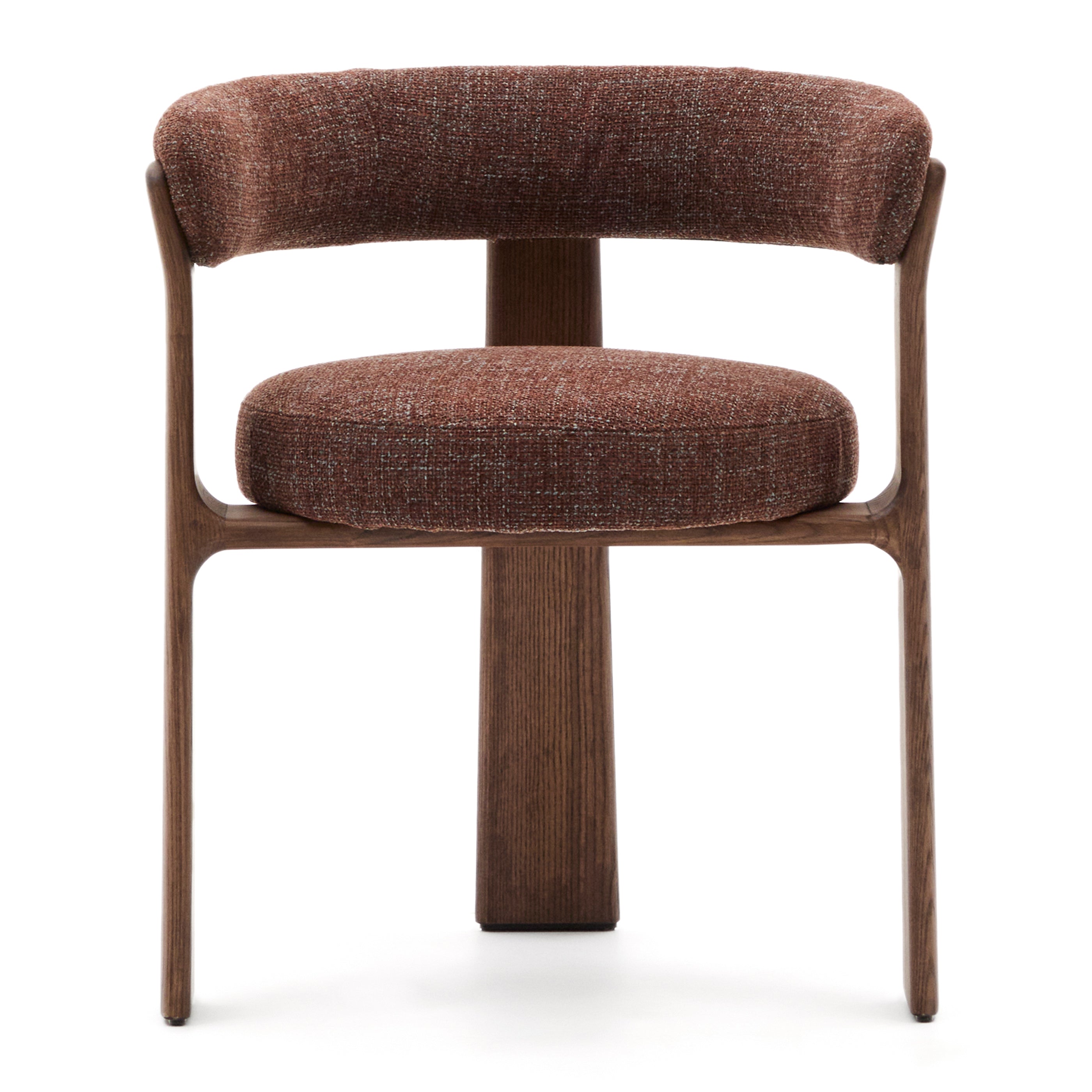 Kave Home Granite Eetkamerstoel - Bruin / Donker Essenhout