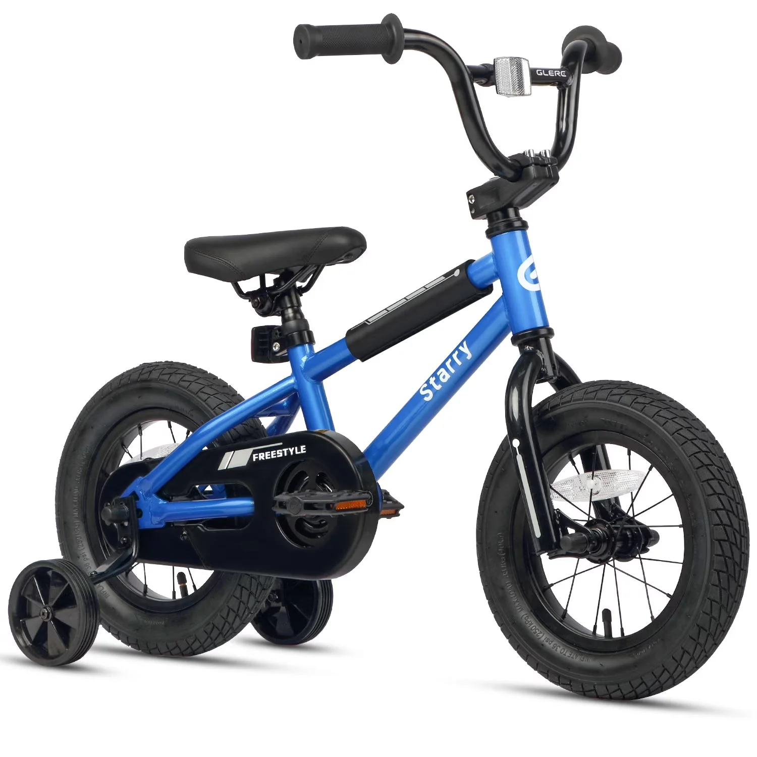 Glerc Kids BMX Style Bicycle 14 Inch Blue With Training Wheels And Coaster Brake - Image 8 Glerc Kids BMX Style Bicycle 14 Inch Blue With Training Wheels And Coaster Brake - Image 8