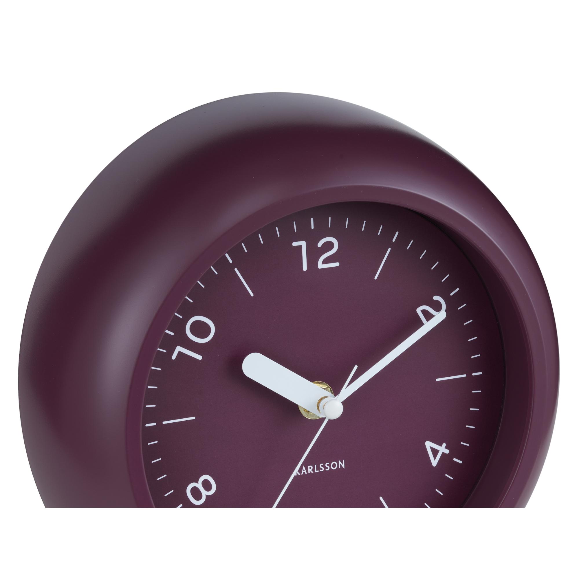 Karlsson Wandklok Slope - Dark mauve - Ø20cm