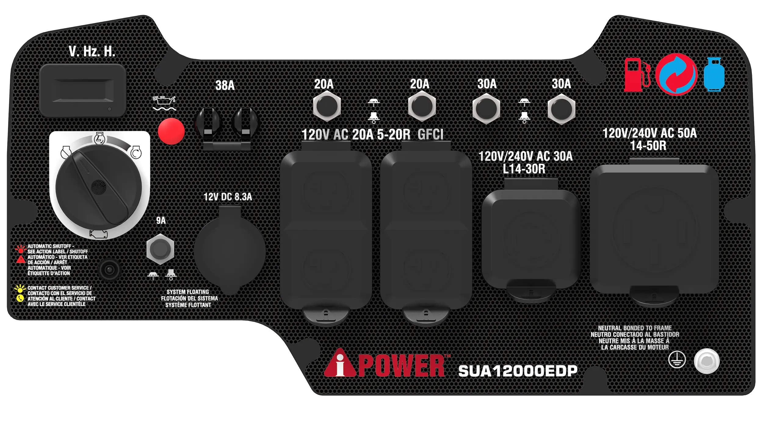 SUA12000EDP Dual Fuel Generator