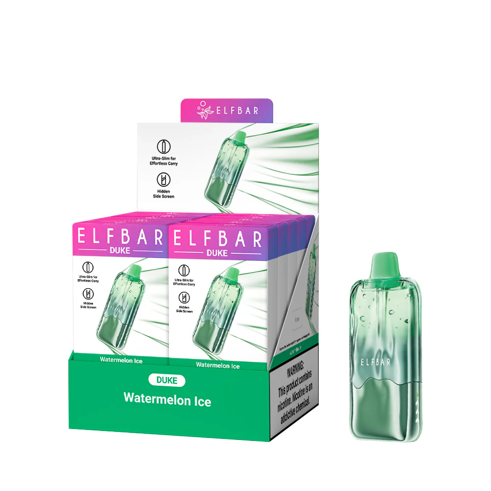 ELFBAR DUKE cigarette électronique jetable rechargeable (toutes les saveurs)