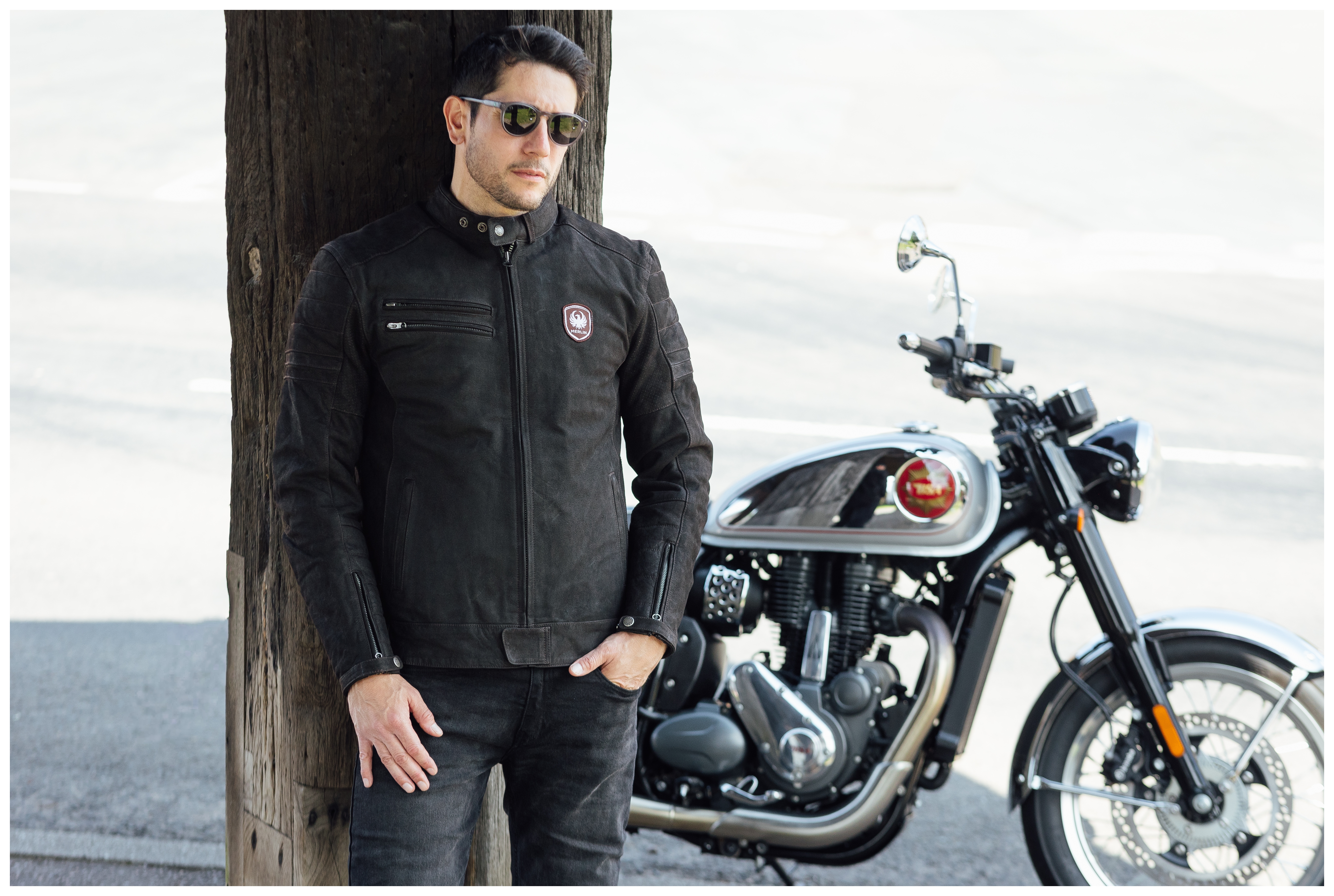 SportsBikeShop Merlin Alton II D3O Leather Jacket