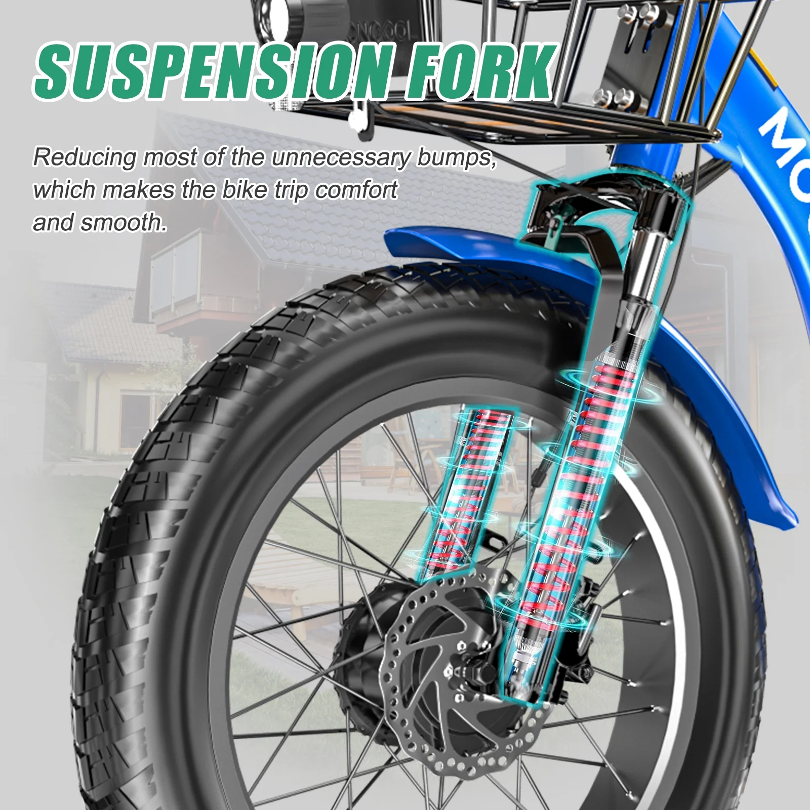 20" x 4" Fat Tire Electric Tricycle for Adult, 7 Speeds Electric Trike 48V 500W Motorized Tricycle , Electric Three Wheels Bicycle for Senior, Aluminum Frame & Rear Basket ,16mph - Image 17