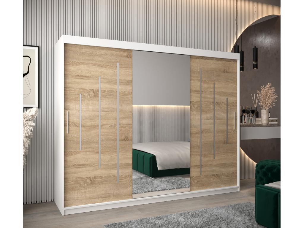 ARMARIO 1 DE PUERTAS CORREDERAS 200/250/62 3 puertas blanco/Nestliq