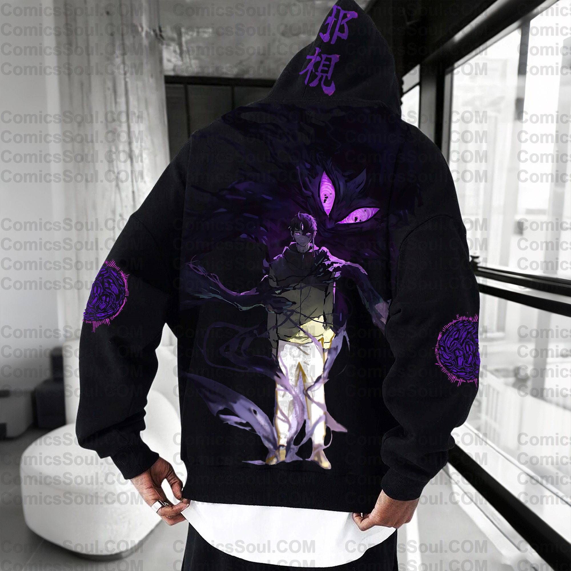 Unisex Anime Graphic Streetwear Wintage Plush Hoodie