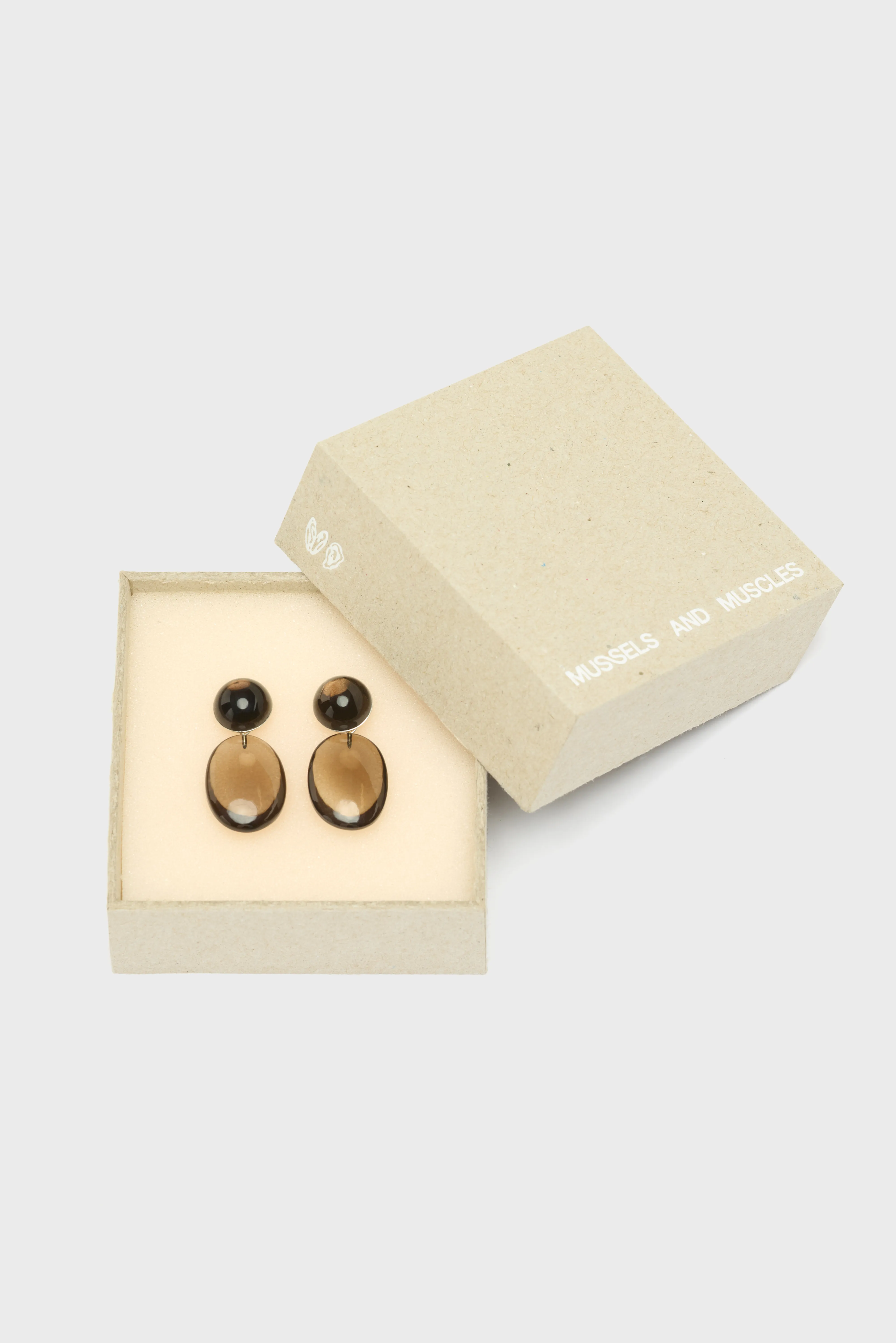 Bellerose Smokey Pebbles Earrings  (252 / W / BROWN)