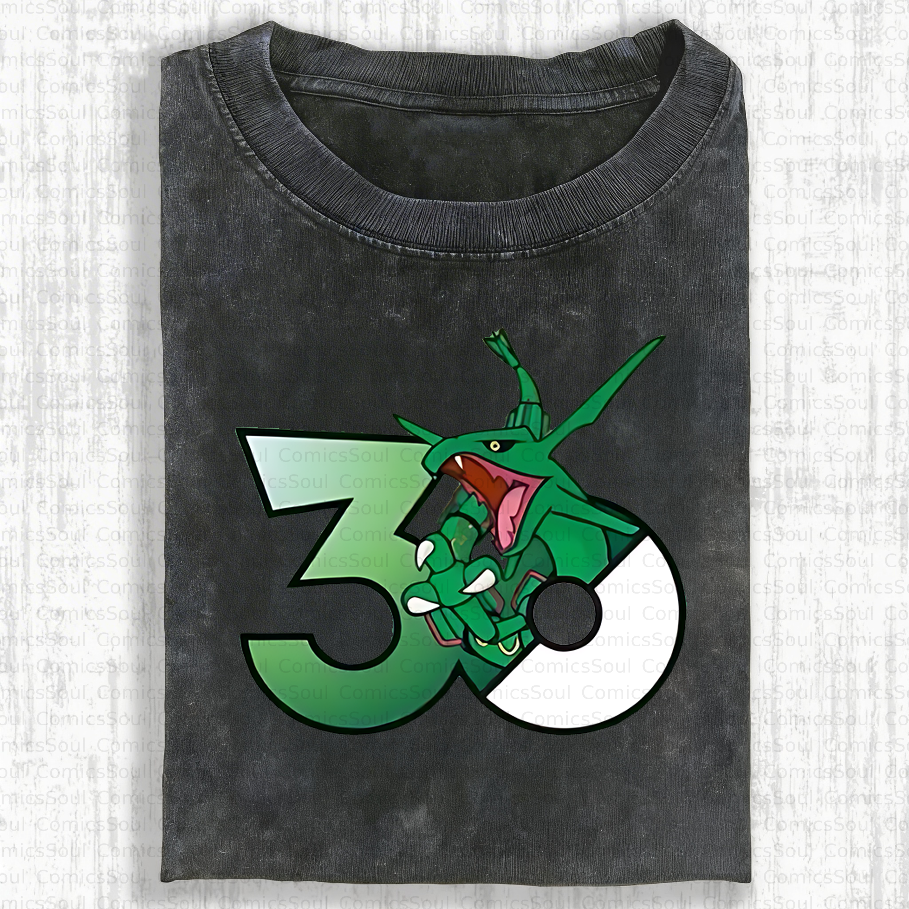 Unisex Anime Inspired Vintage Washed T-Shirt
