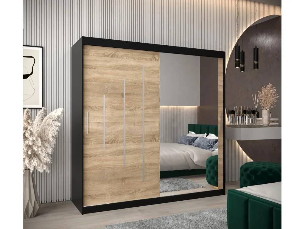 ARMARIO Alkifurniturees 2 DE PUERTAS CORREDERAS 200/200/62 2 puertas (negro/Alkifurniturees) 02832AAWG