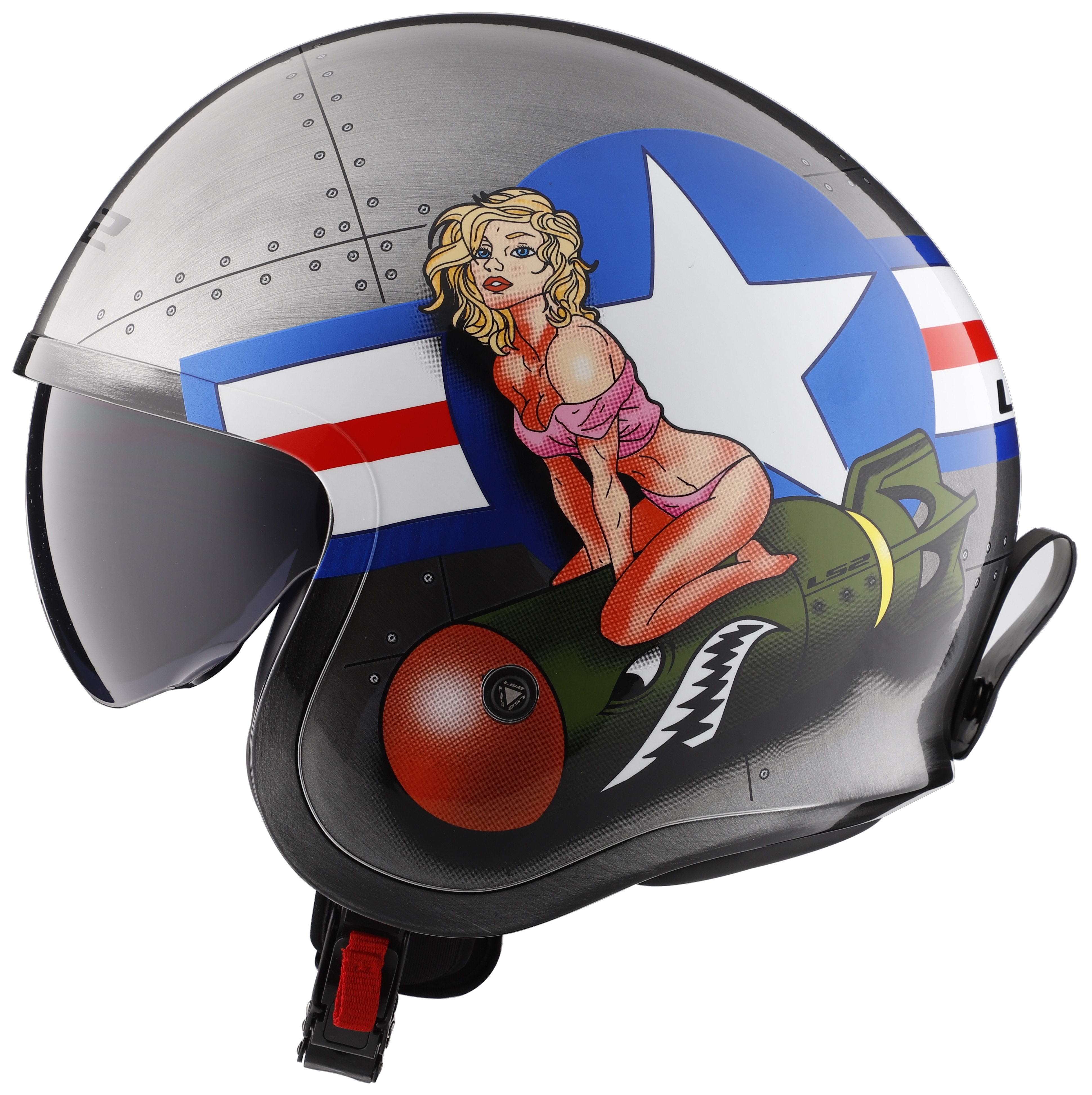 SportsBikeShop LS2 Spitfire Bombrider Helmet