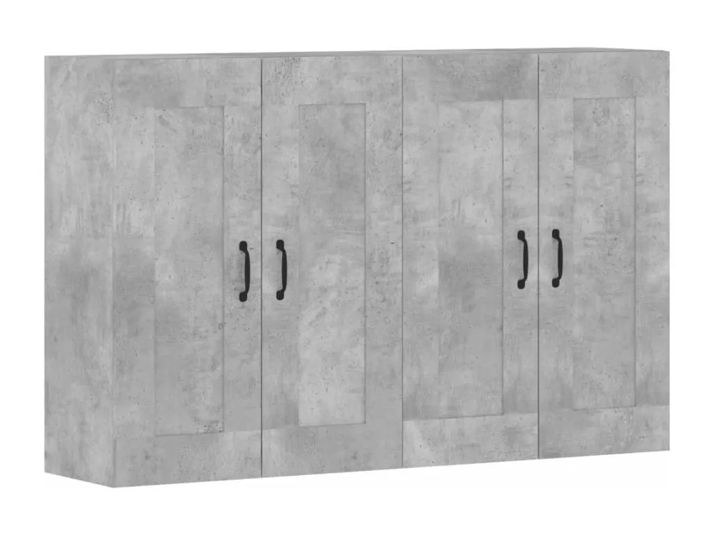 Armarios de pared 2 unidades Homepleno de ingeniería gris hormigón dznh44606