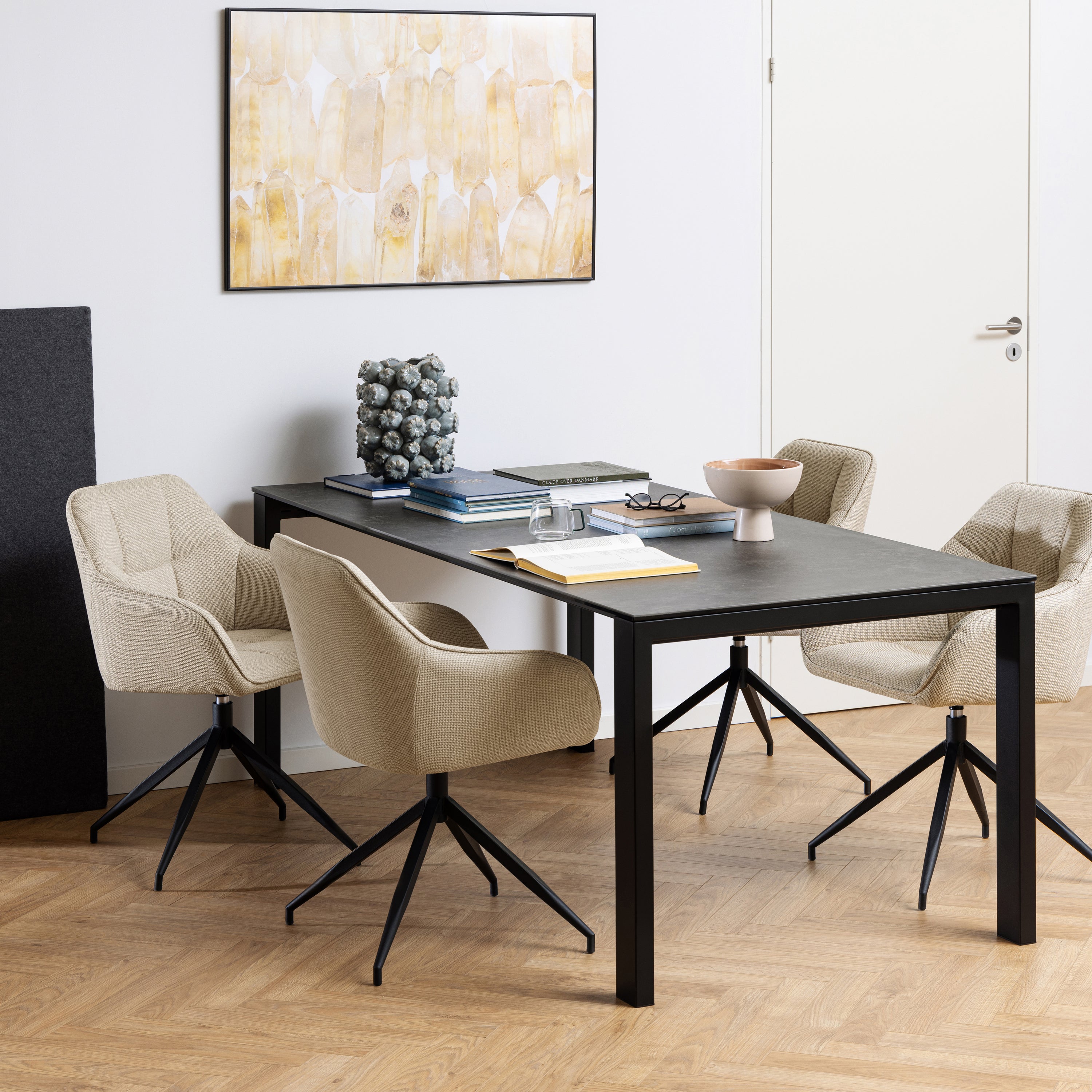 by fonQ basic Brandy Eetkamerstoel - Beige