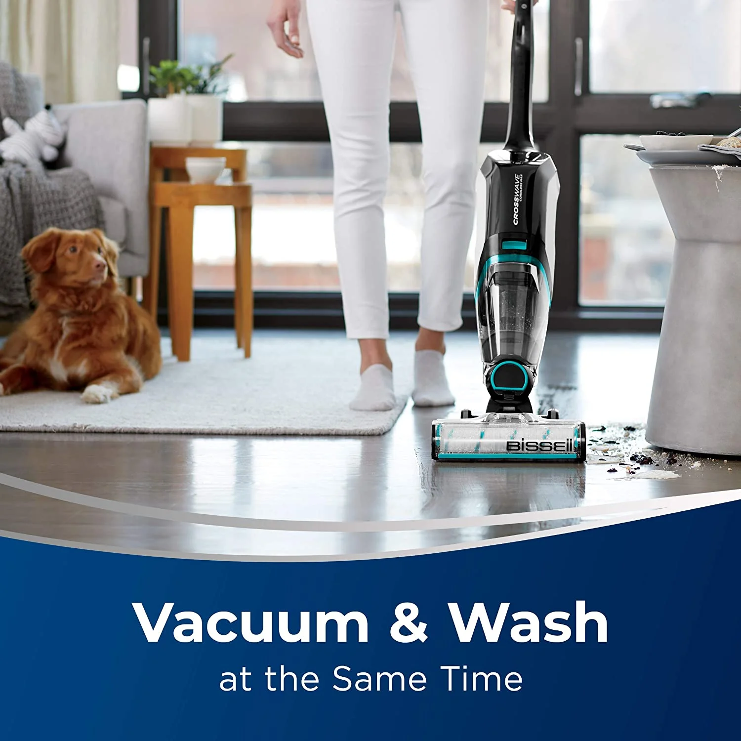 Bissell CrossWave Cordless Max Wet-Dry Vacuum and Mop - Black / White - Image 2