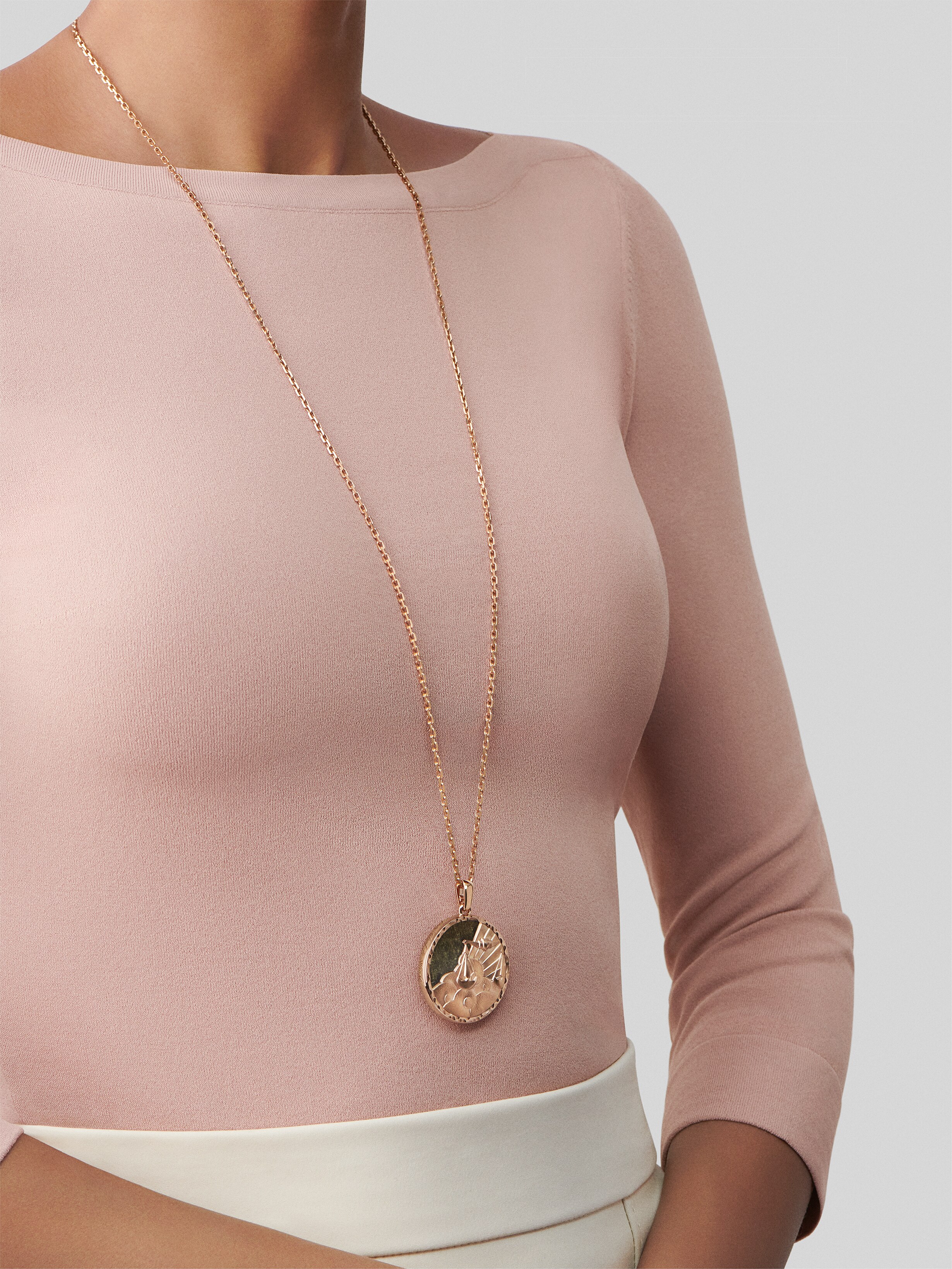 Replicate Zodiaque long necklace Librae (Libra)(1:1 replica) - Original Replica Club