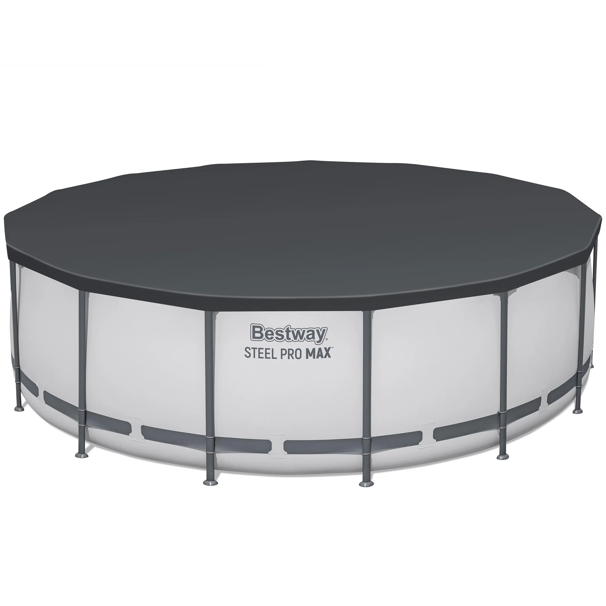 Bestway: Steel Pro MAX 15' X 48" Above Ground Pool Set - 4231 Gallon, Outdoor Family Pool, Corrosion & Puncture Resistant, Includes Filter, Pump, Ladder & Cover